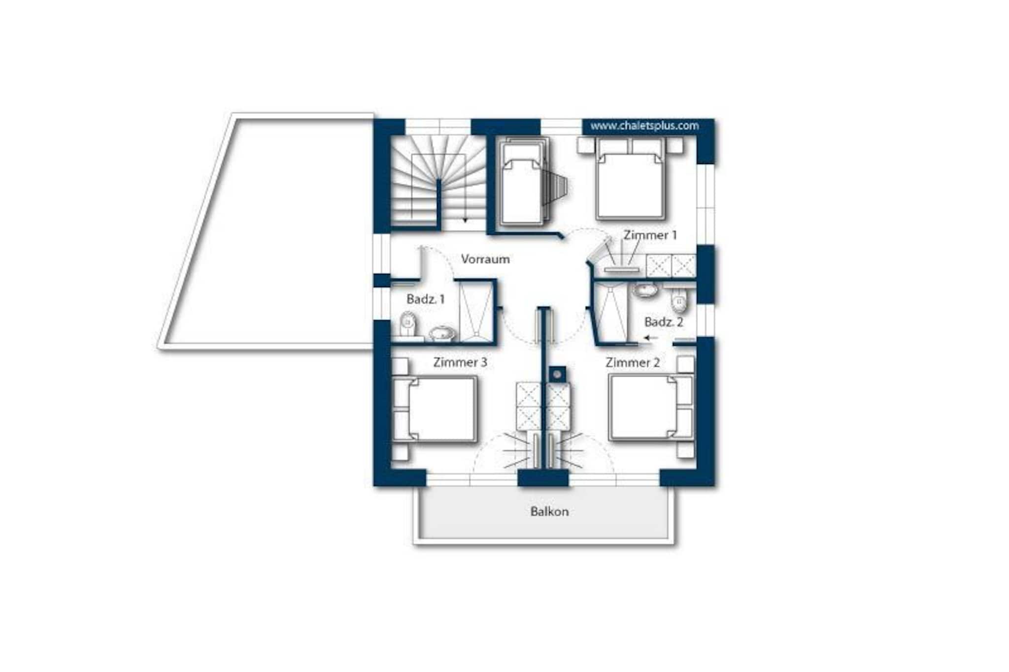 Nationalpark Chalet Rauhkopf-Plan d'étage