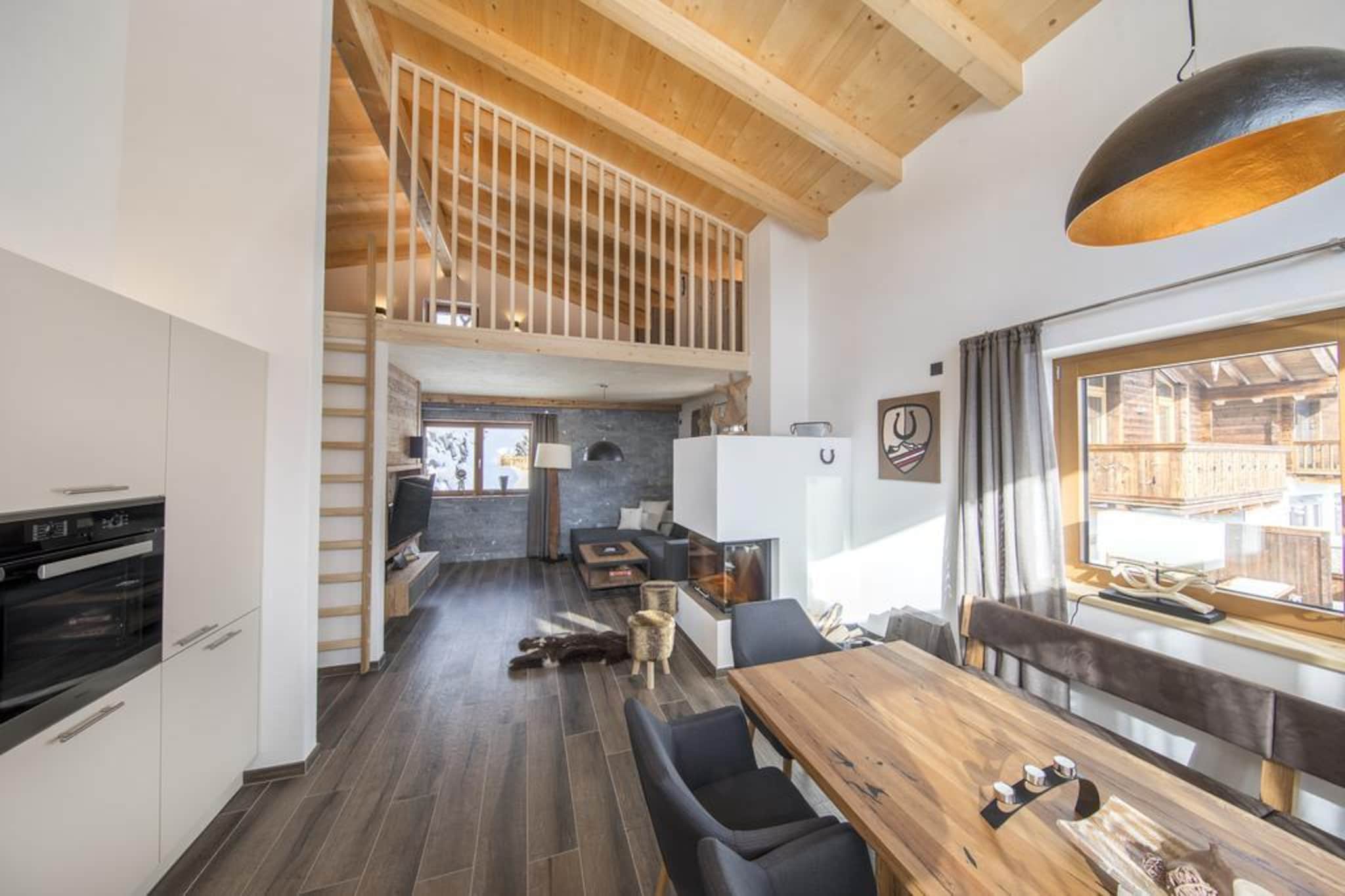 Nationalpark Chalet Wildenkogel-Woonkamer