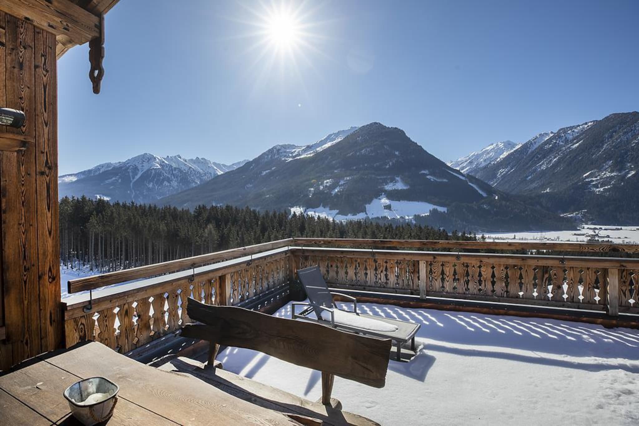 Nationalpark Chalet Wildenkogel-Uitzicht winter