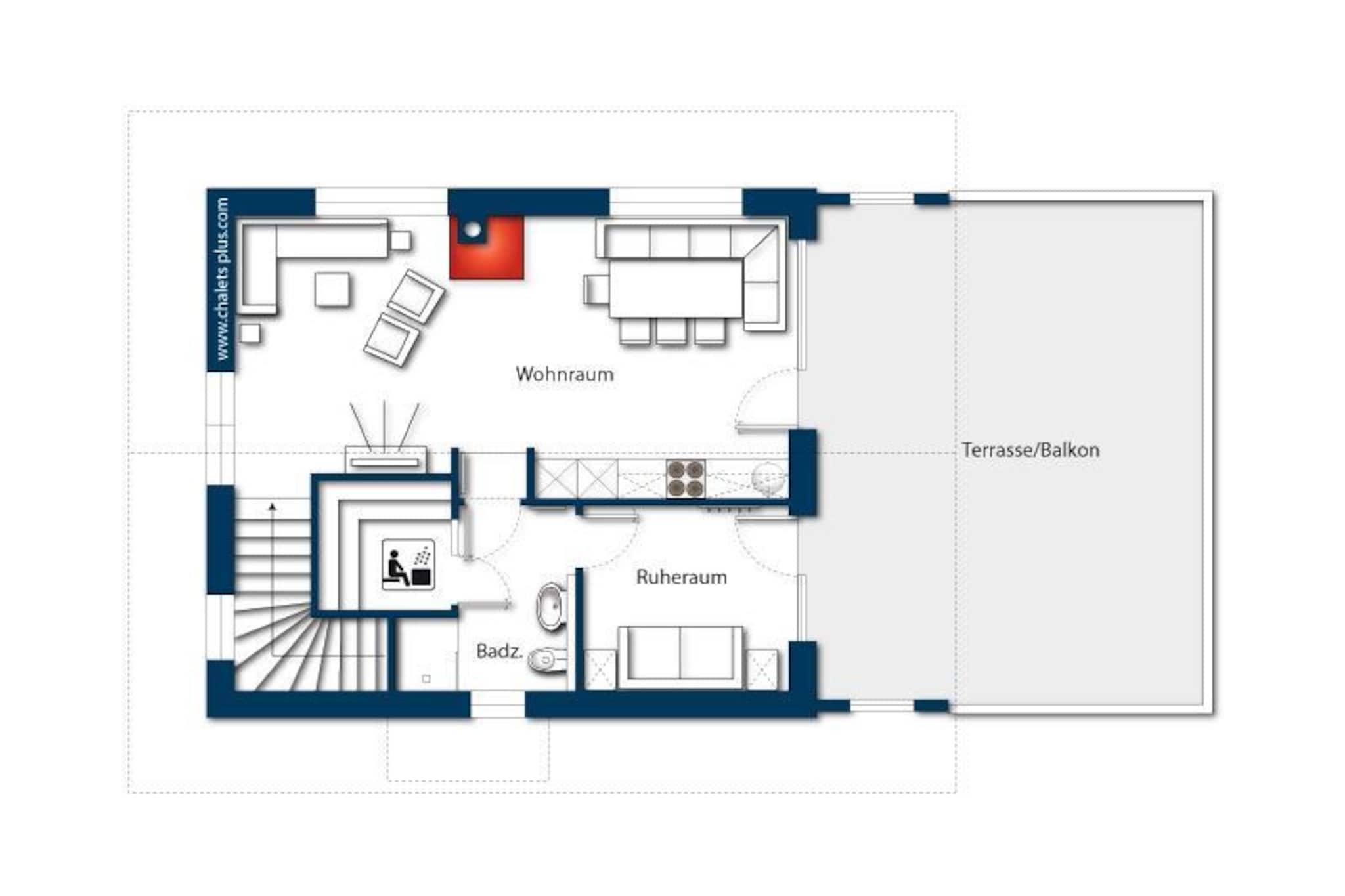 Nationalpark Chalet Wildenkogel-Plattegrond