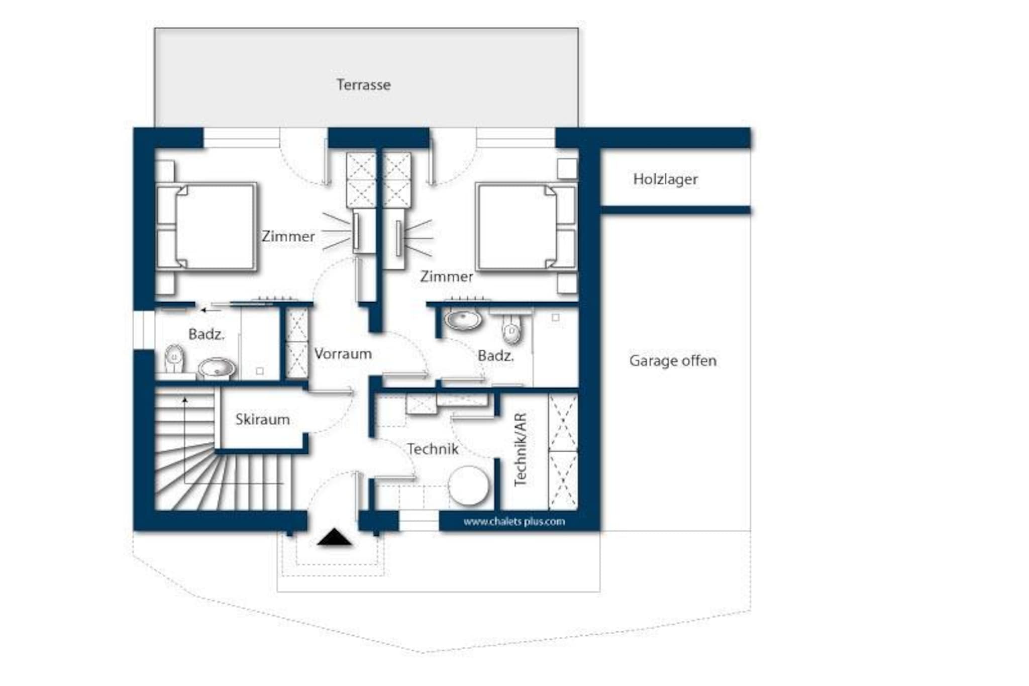 Nationalpark Chalet Wildenkogel-Plattegrond