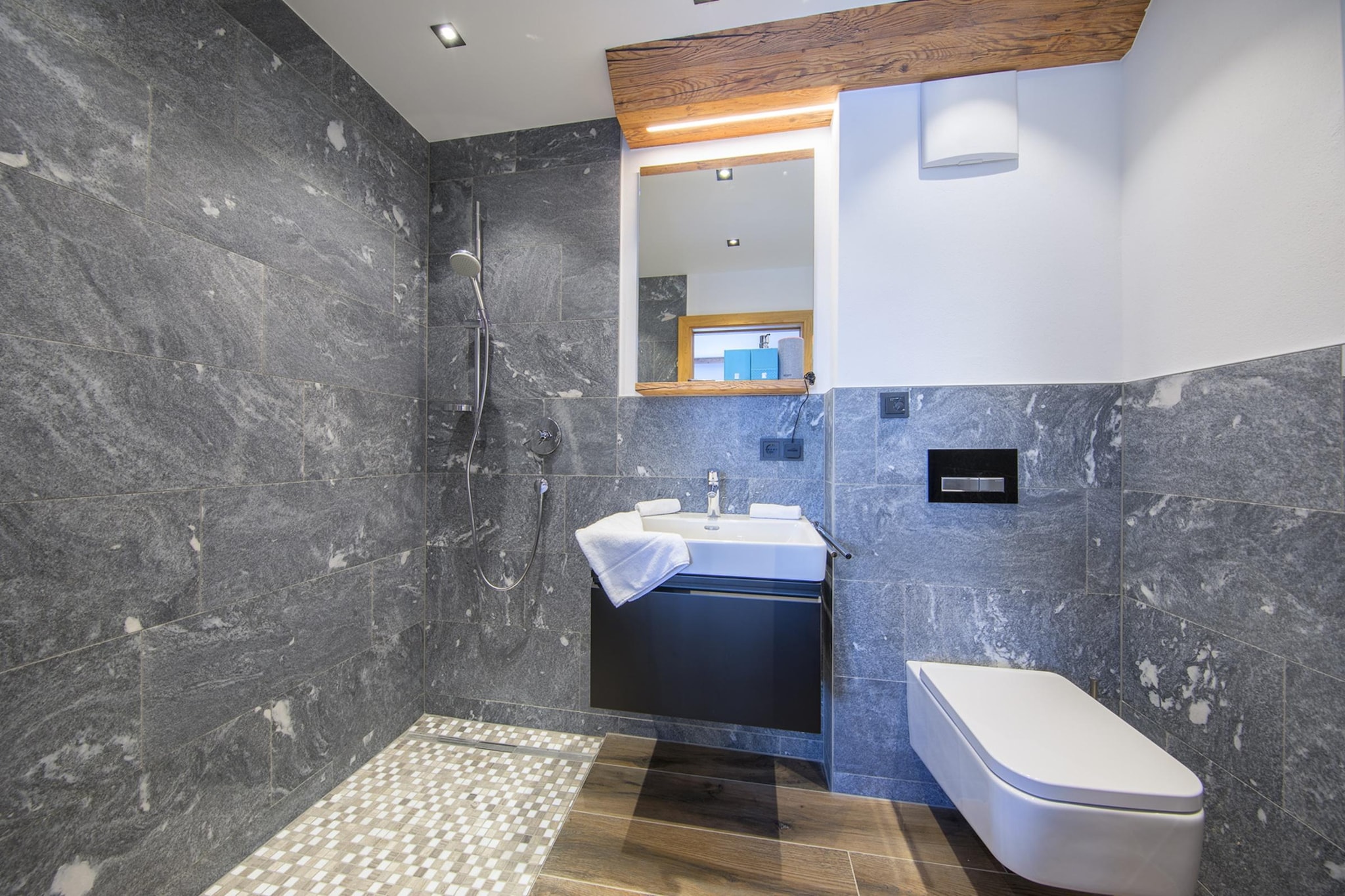 Nationalpark Chalet Kristallwand-Badkamer