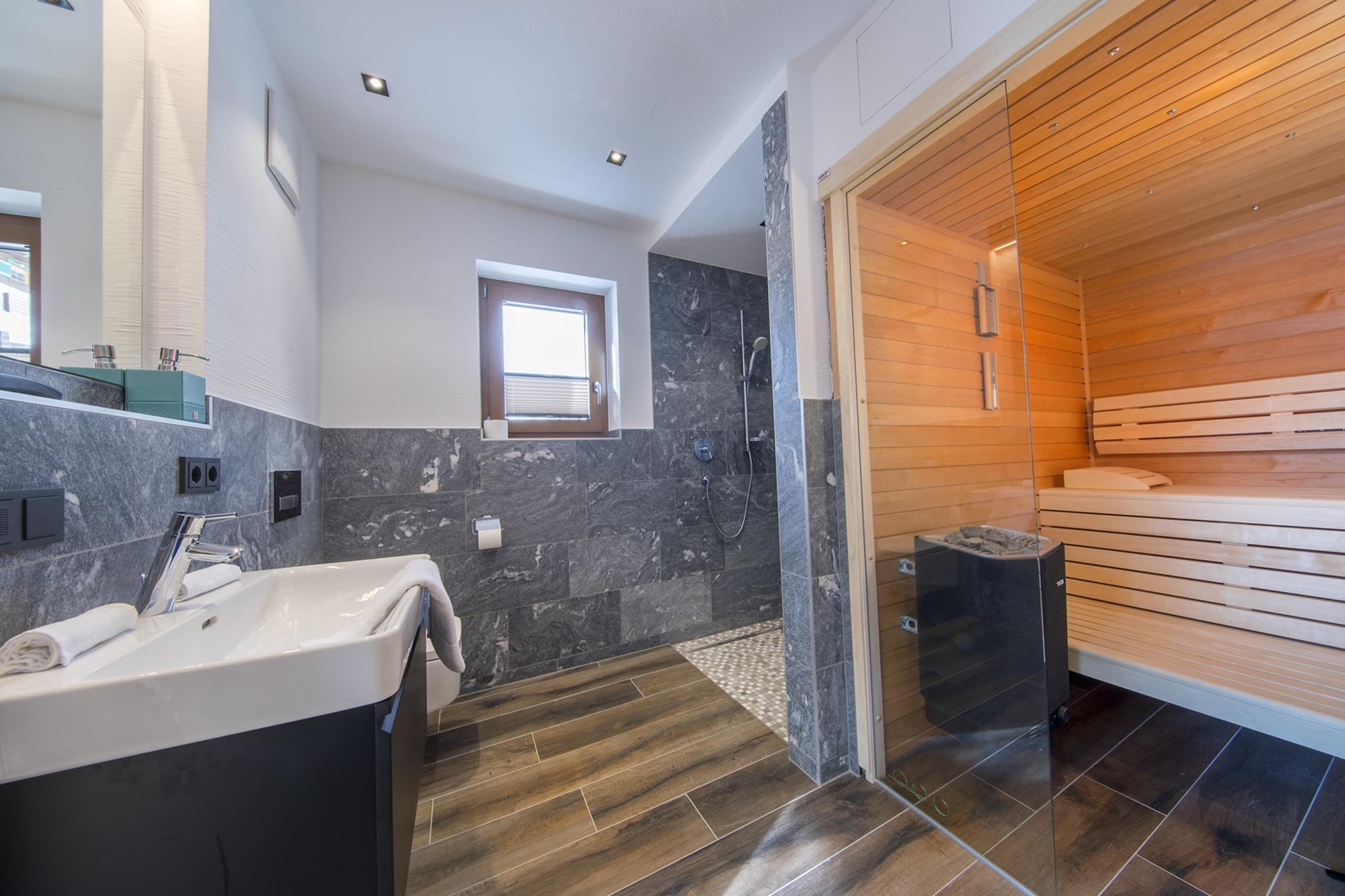 Nationalpark Chalet Kristallwand-Badkamer