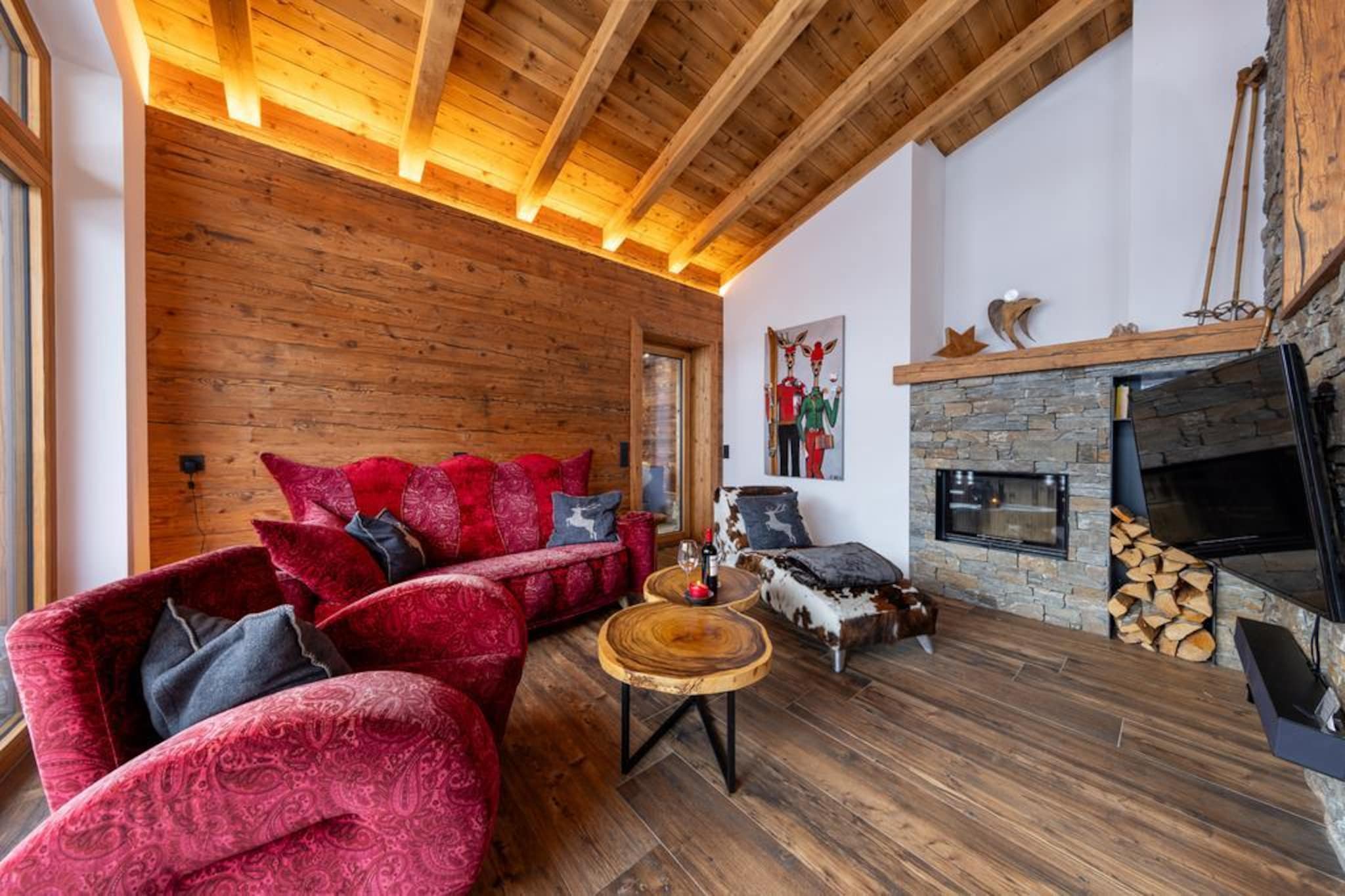 Nationalpark Chalet Kristallwand-Woonkamer