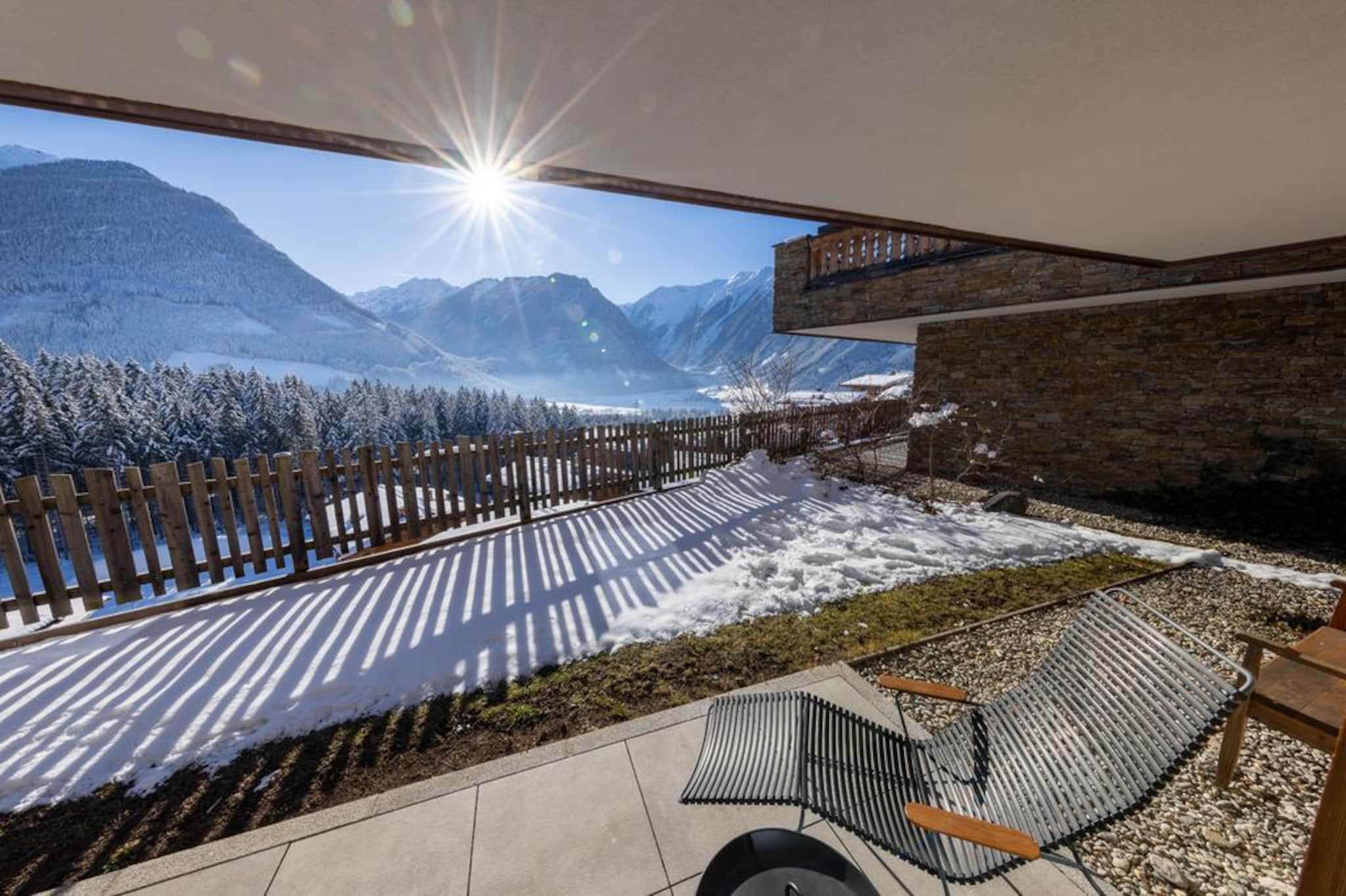 Nationalpark Chalet Kristallwand-Uitzicht winter