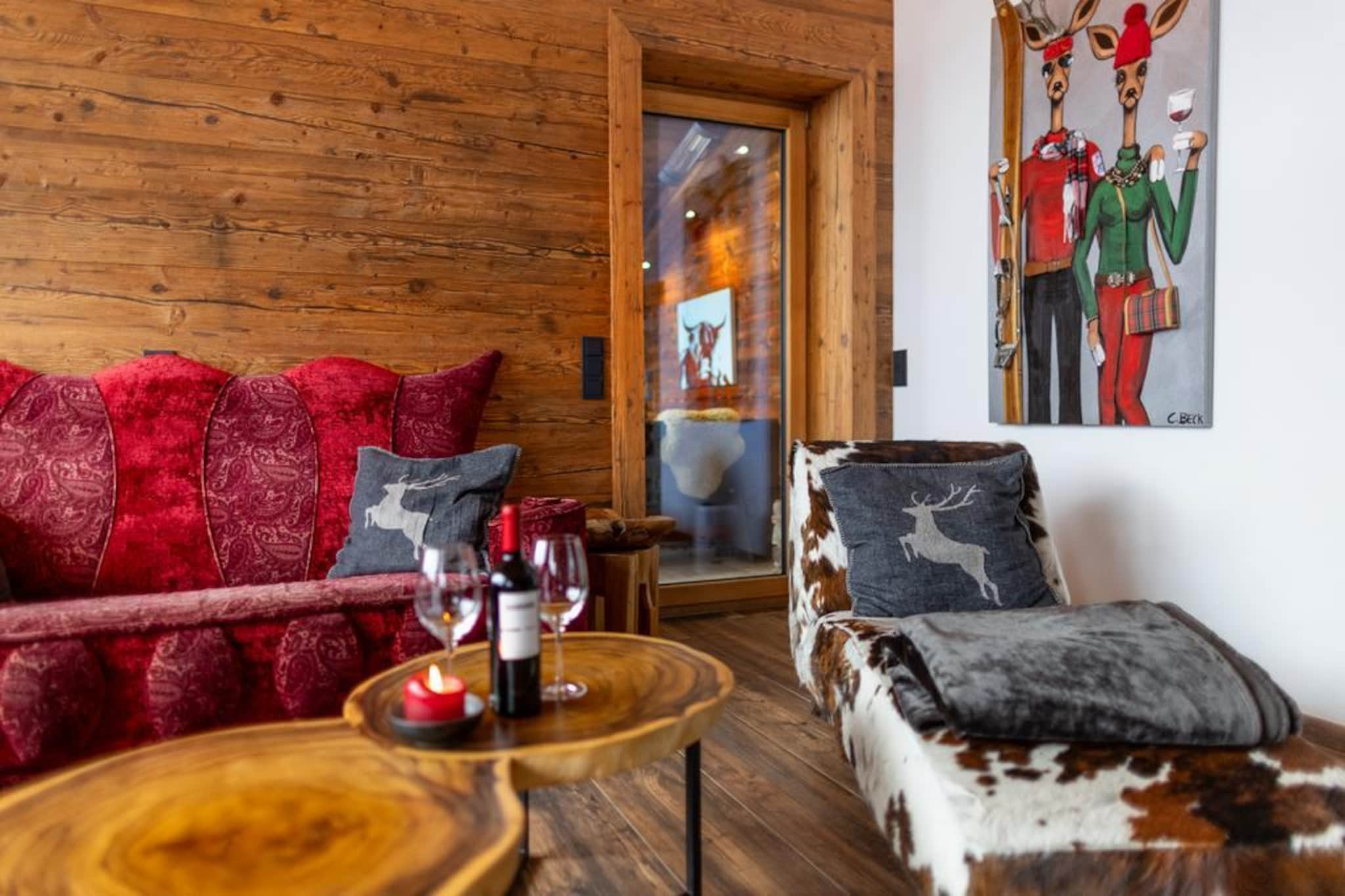 Nationalpark Chalet Kristallwand-Woonkamer