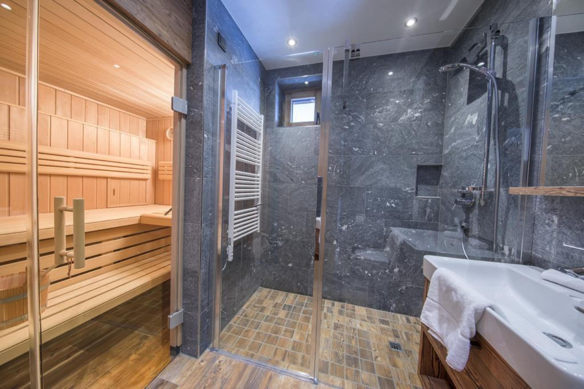 Nationalpark Chalet Kristallwand-Badkamer