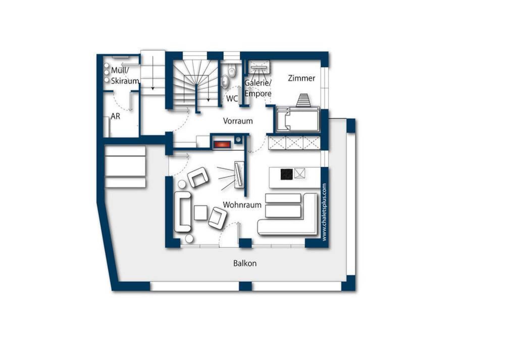 Nationalpark Chalet Kristallwand-Plattegrond