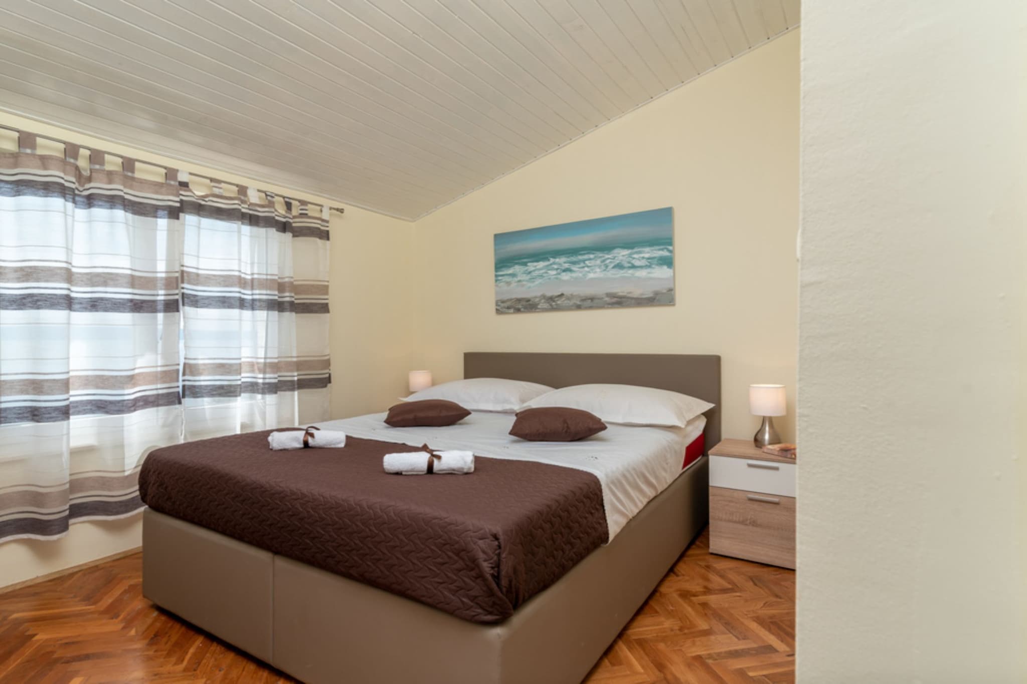 Apartment Villa Daniela - Three Bedroom Apartment with Terrace-Schlafzimmer