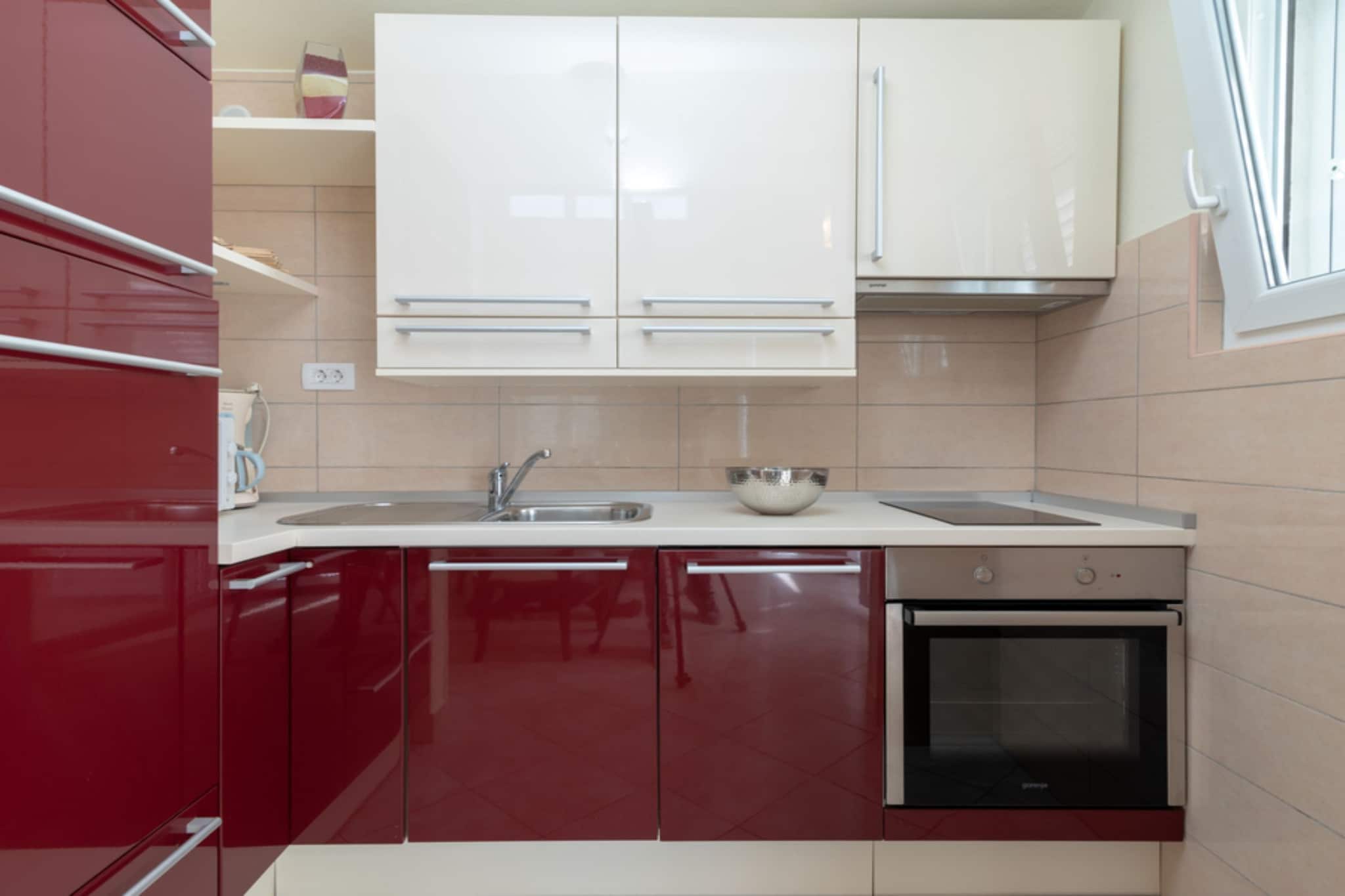 Apartment Villa Daniela - Three Bedroom Apartment with Terrace-Küche