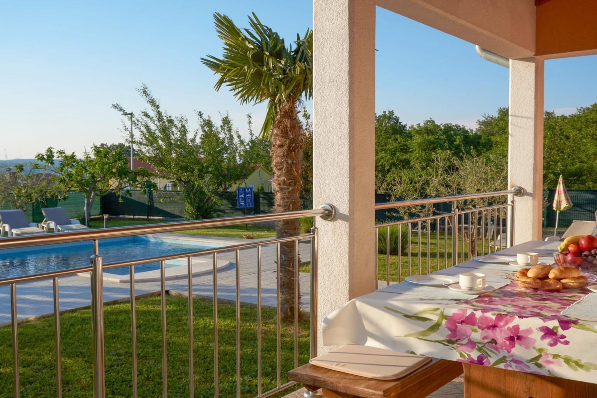 Villa SABINA - Breg Ivanovci - Three Bedroom Villa with Swimming Pool-Terrace balcony