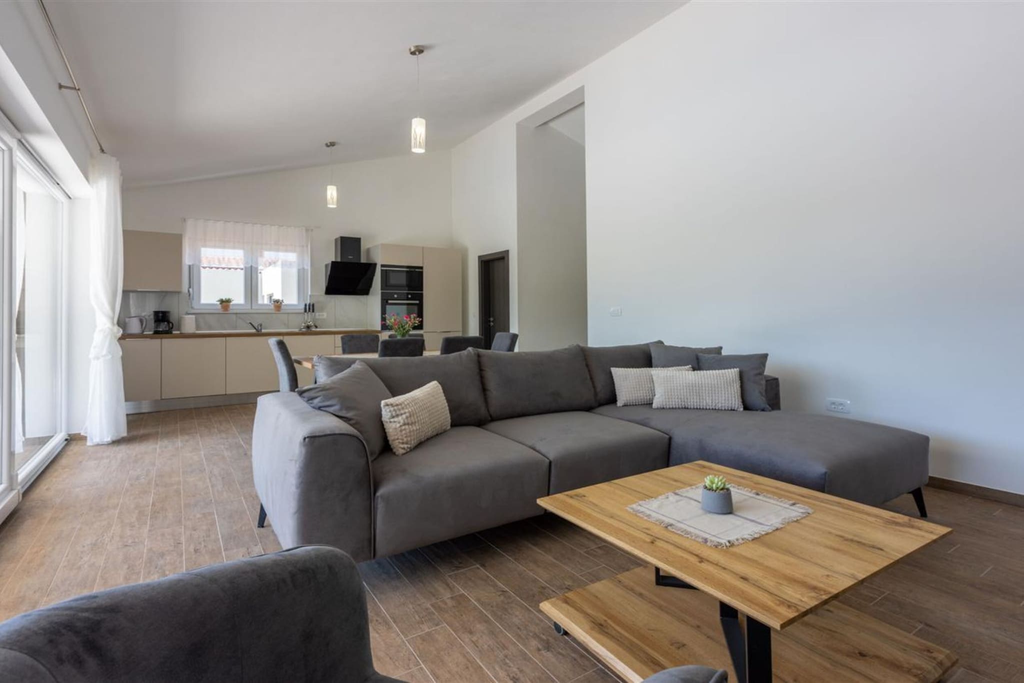 Three Bedroom Villa with Swiming Pool-Wohnzimmer