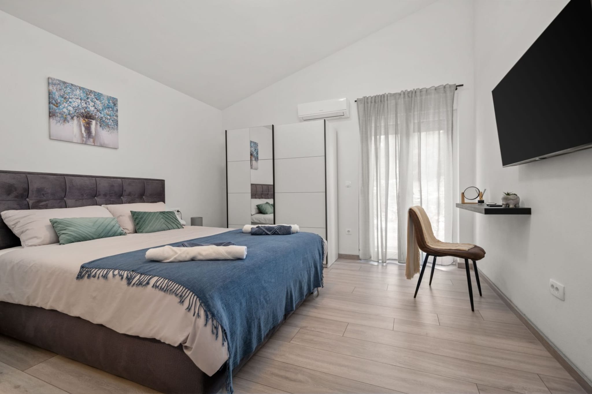 Villa SABINA - Santalezi - Three Bedroom Villa with Swimming Pool-Bedroom