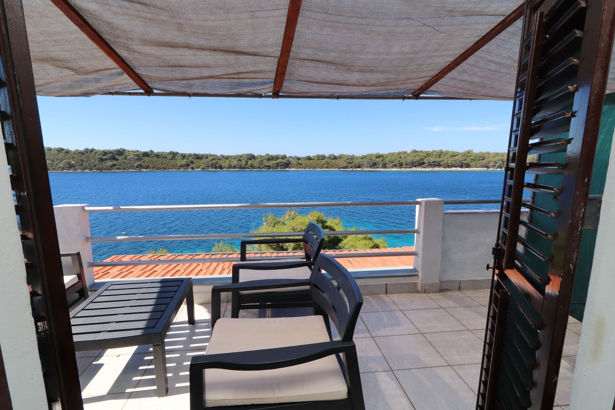 Apartments Karbuni By The Sea - One Bedroom apartment with Terrace and Sea View (A4) U REDU-Terrasse
