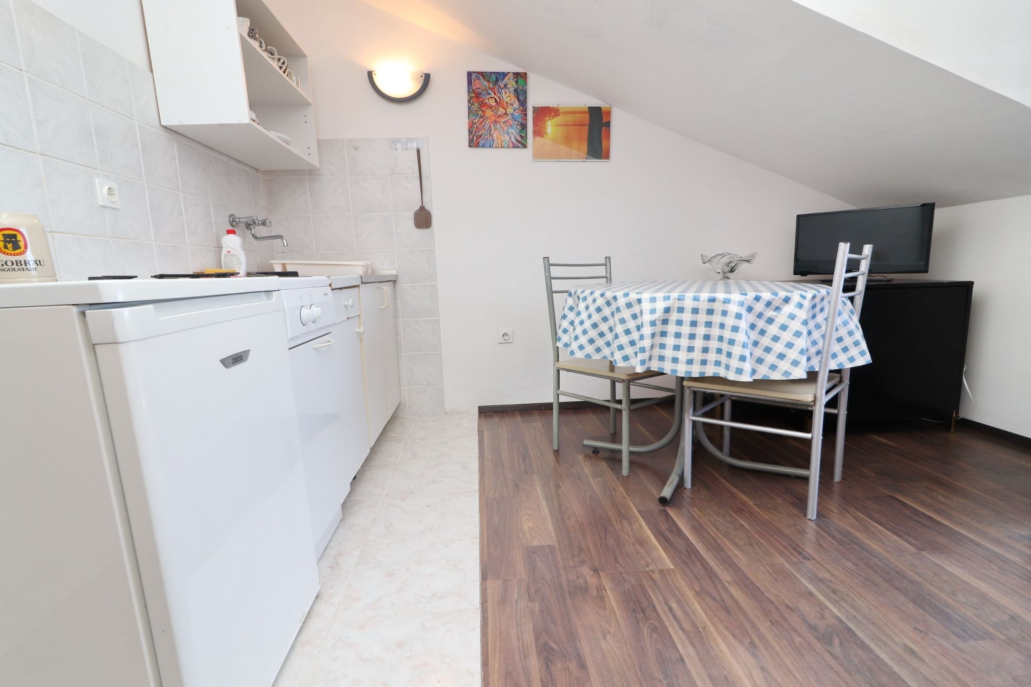 Apartments Karbuni By The Sea - One Bedroom apartment with Terrace and Sea View (A4) U REDU-Küche