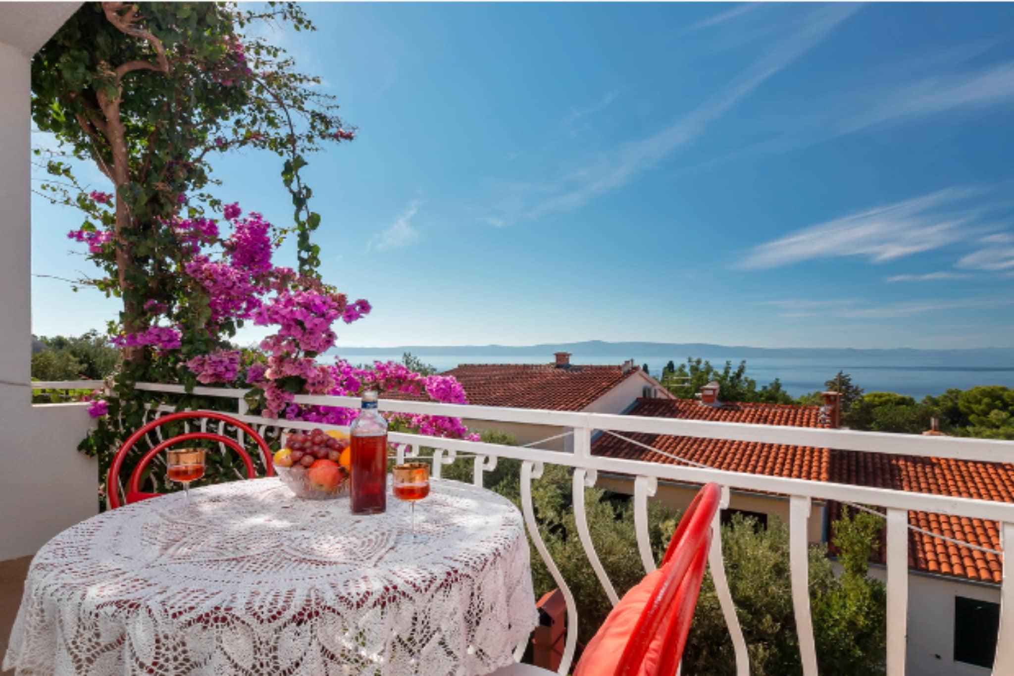Apartments Lili - Two Bedroom Apartment with Sea View 3-Terrace balcony