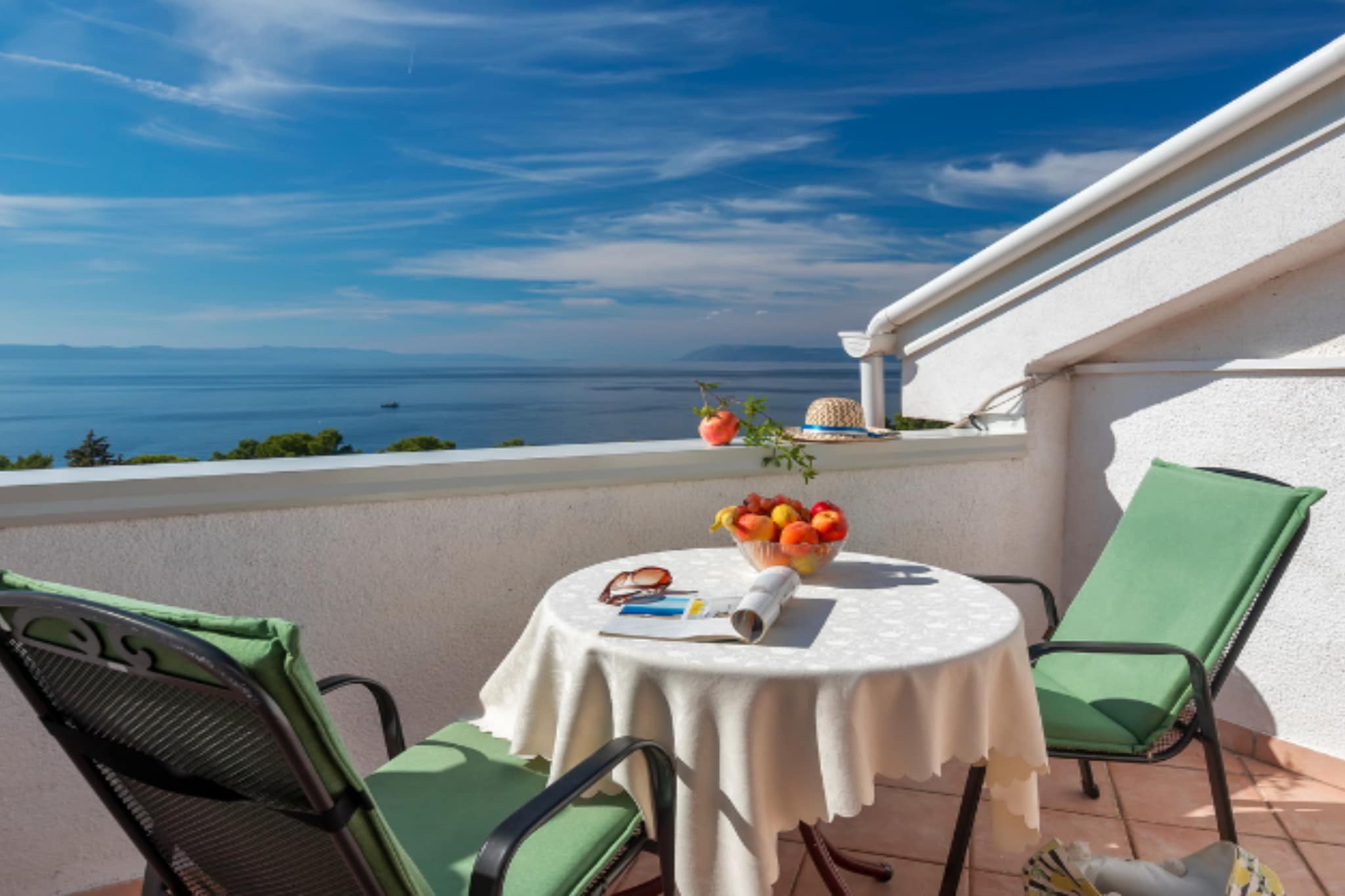 Apartments Lily - Studio with Terrace and Sea View-Terrace balcony