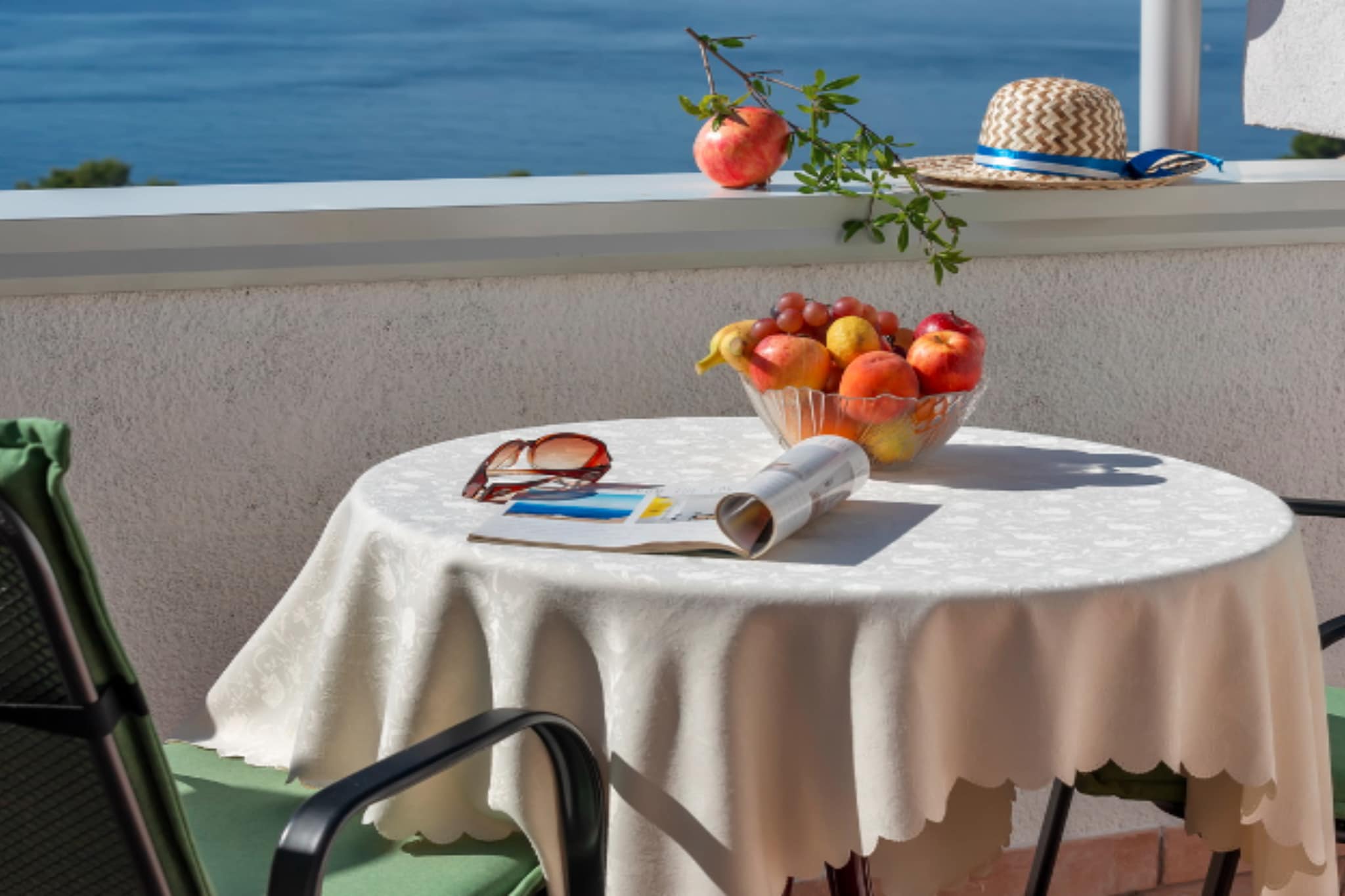 Apartments Lily - Studio with Terrace and Sea View-Terrace balcony