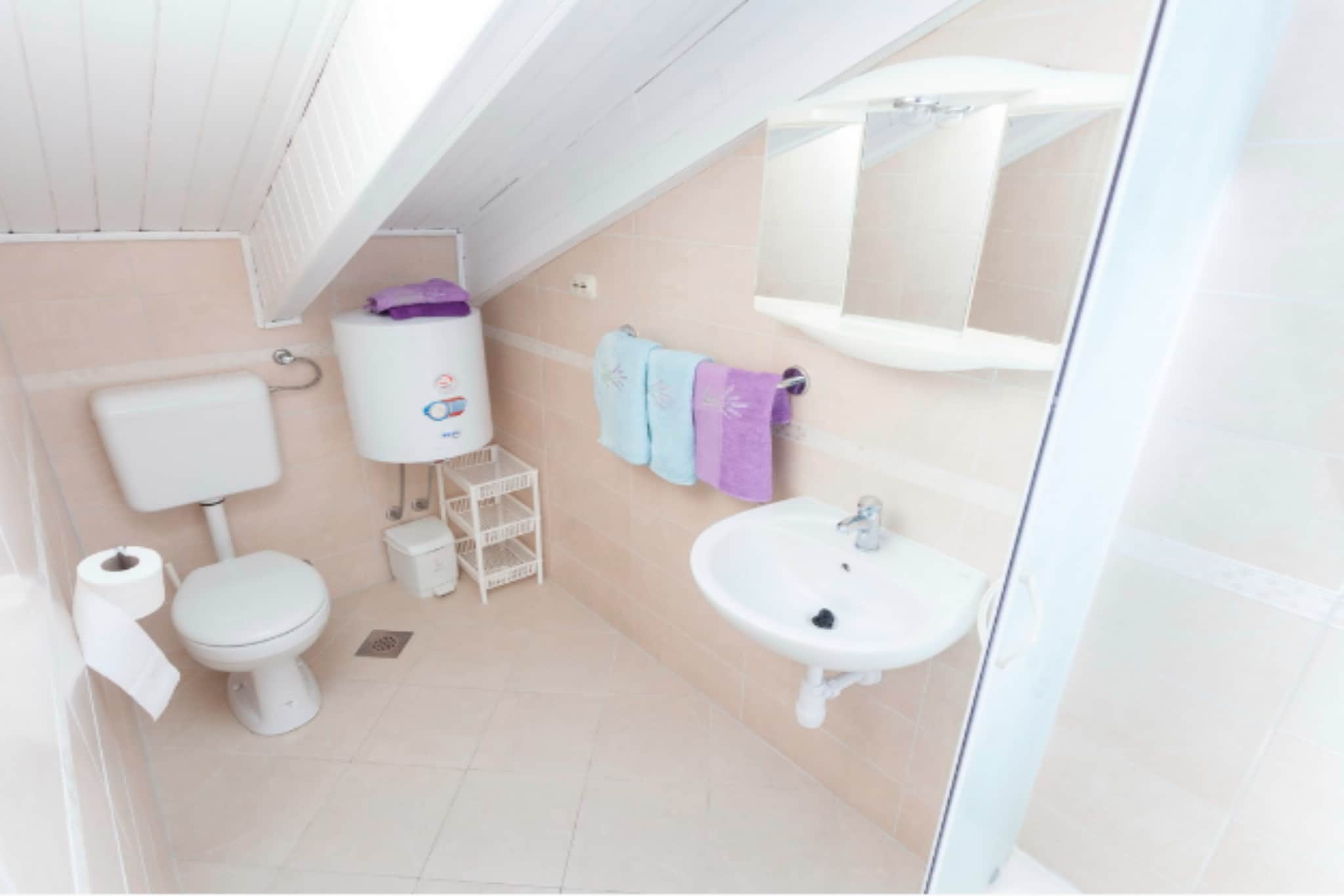 Apartments Lily - Studio with Terrace and Sea View-Bathroom