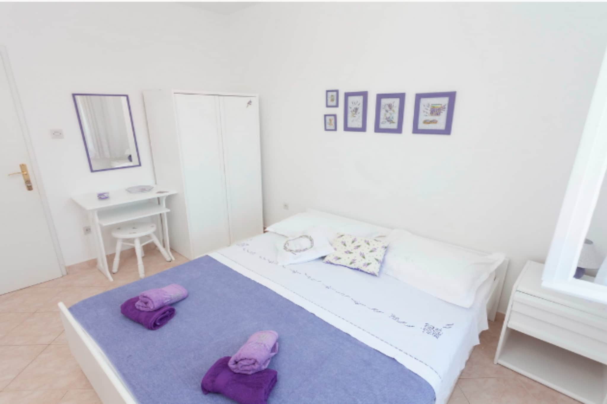 Apartments Lily - Three Bedroom Apartment with Terrace and Sea View-Bedroom