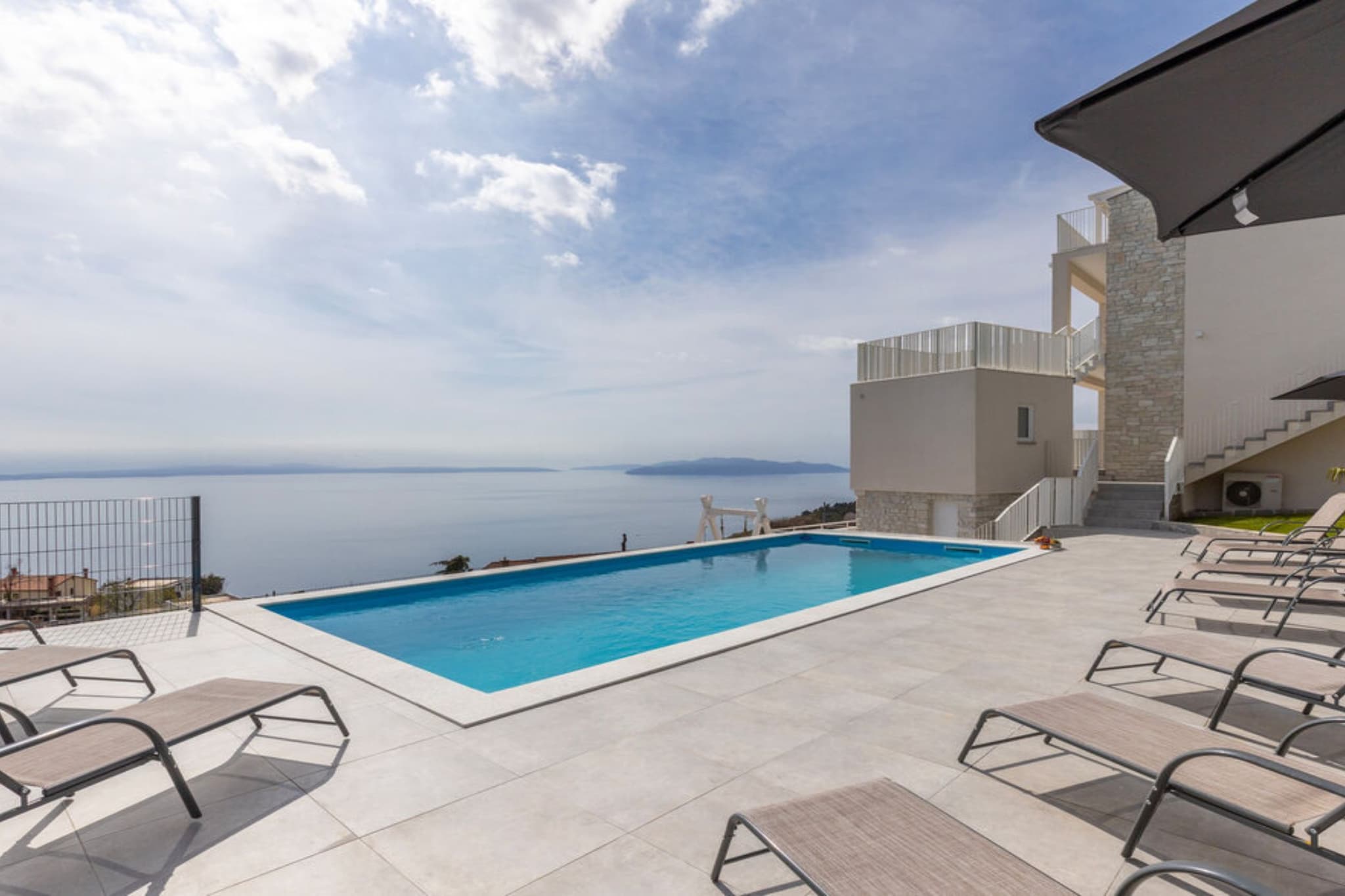 Apartments Bregha - Three Bedroom Apartment with Terrace-Pool