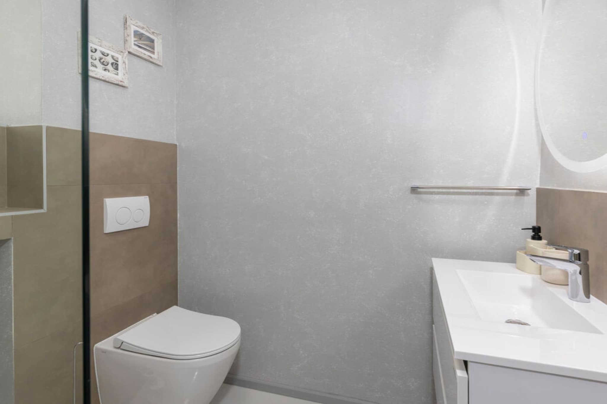 Apartments Bregha - Three Bedroom Apartment with Terrace-Bathroom