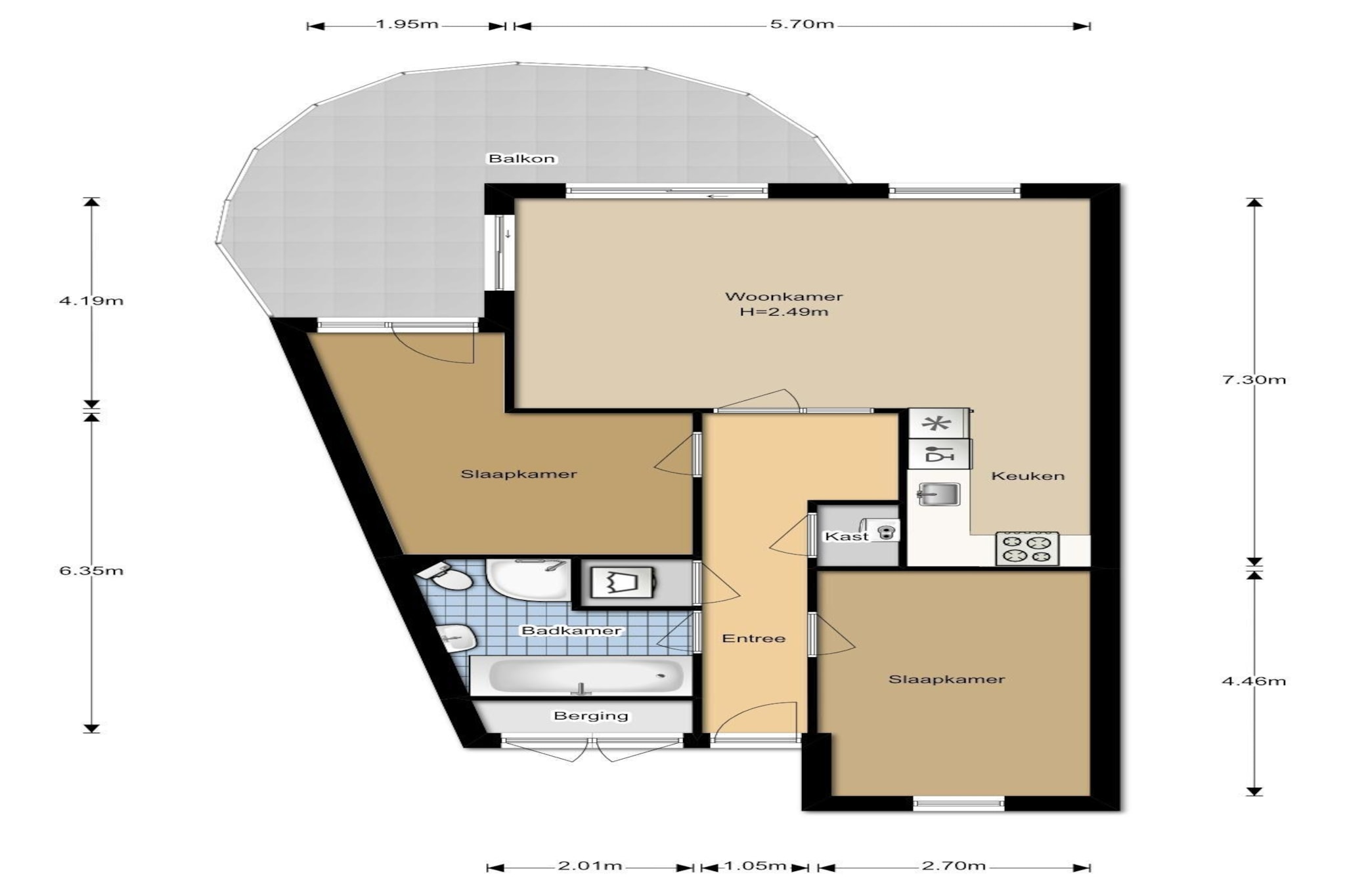 Résidence Juliana 40-Plattegrond
