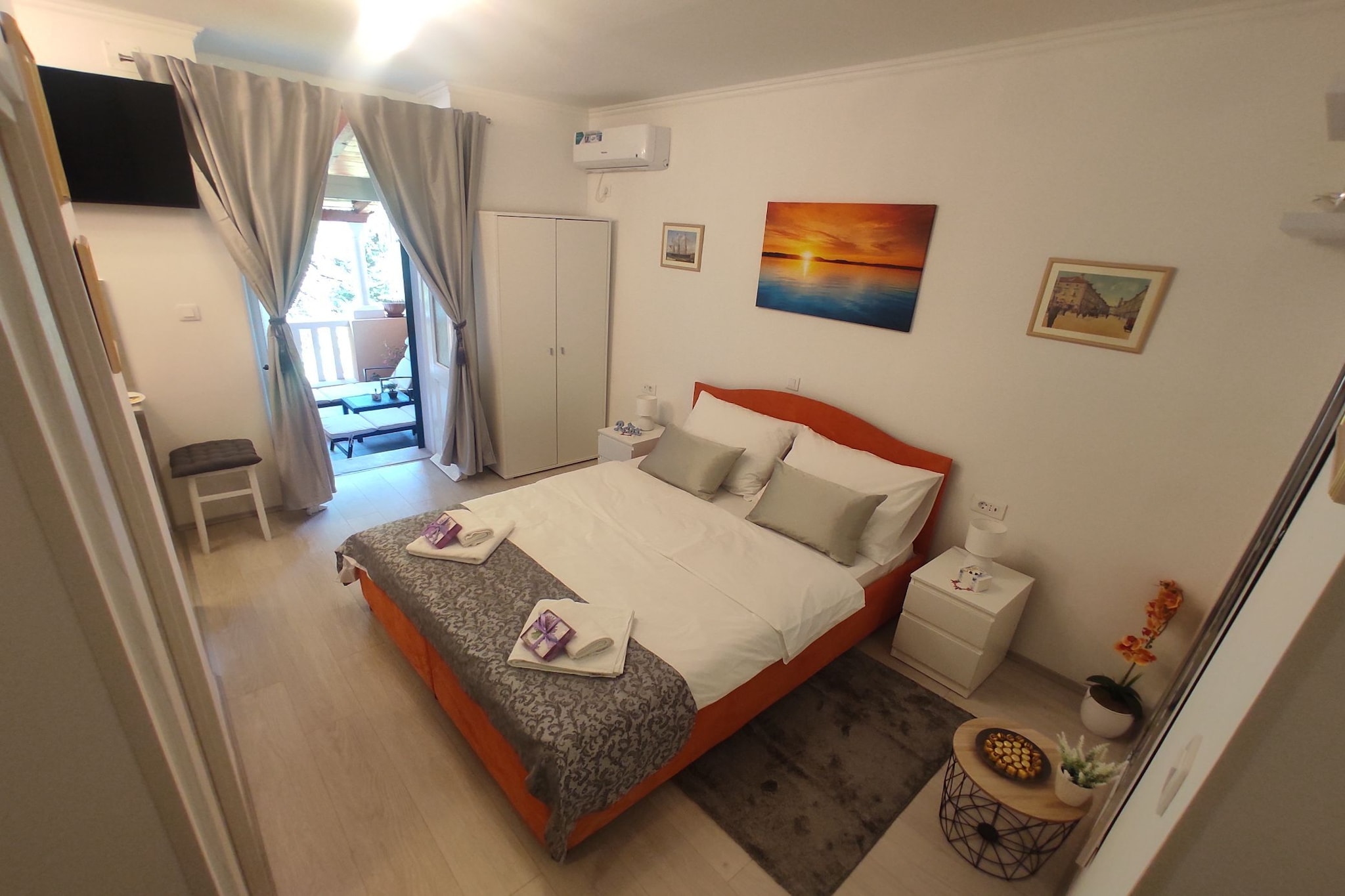 Room Porat 2 with Private Terrace - Double Bedroom with Private Terrace-Chambre