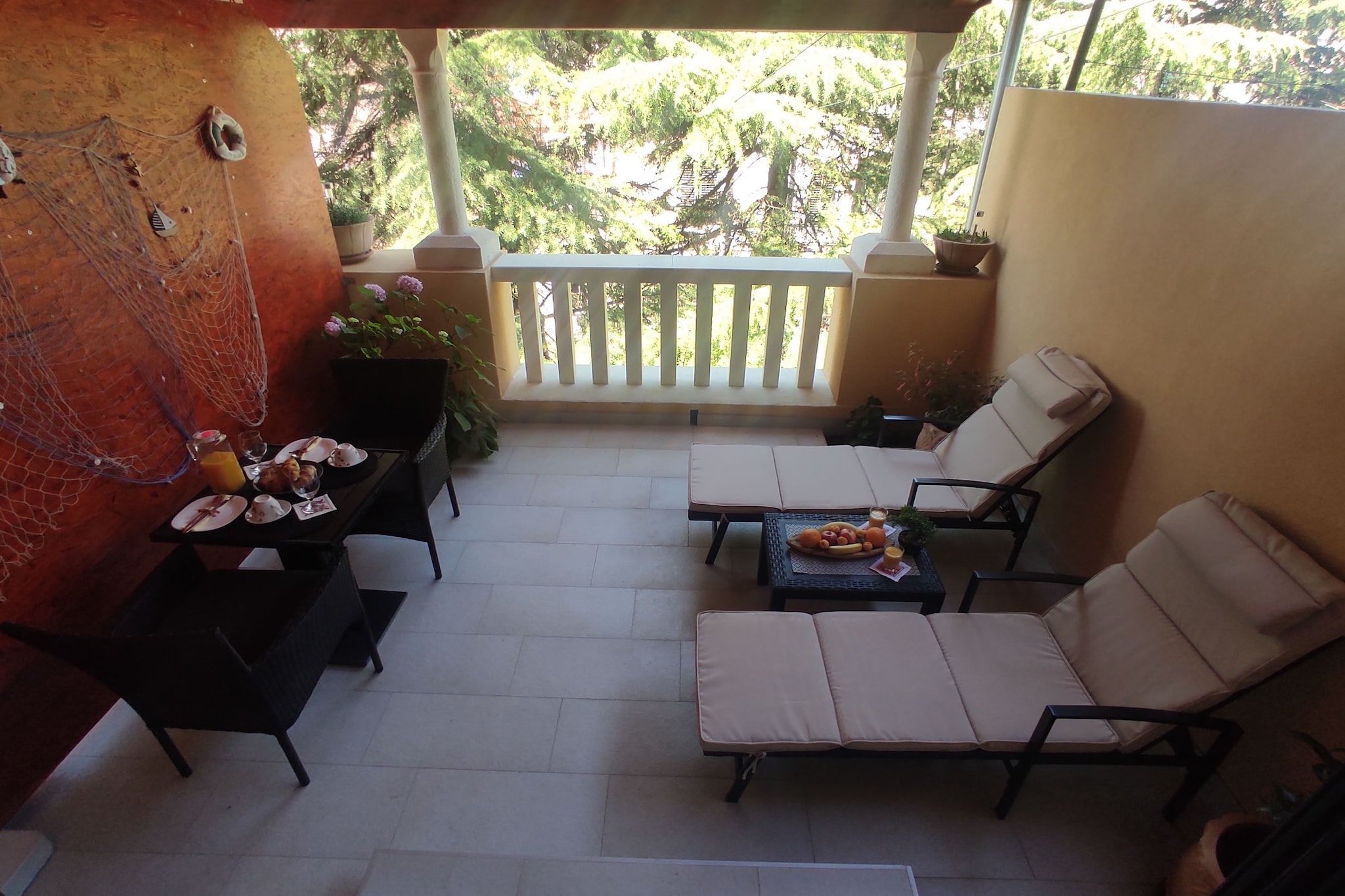 Room Porat 2 with Private Terrace - Double Bedroom with Private Terrace-Salon