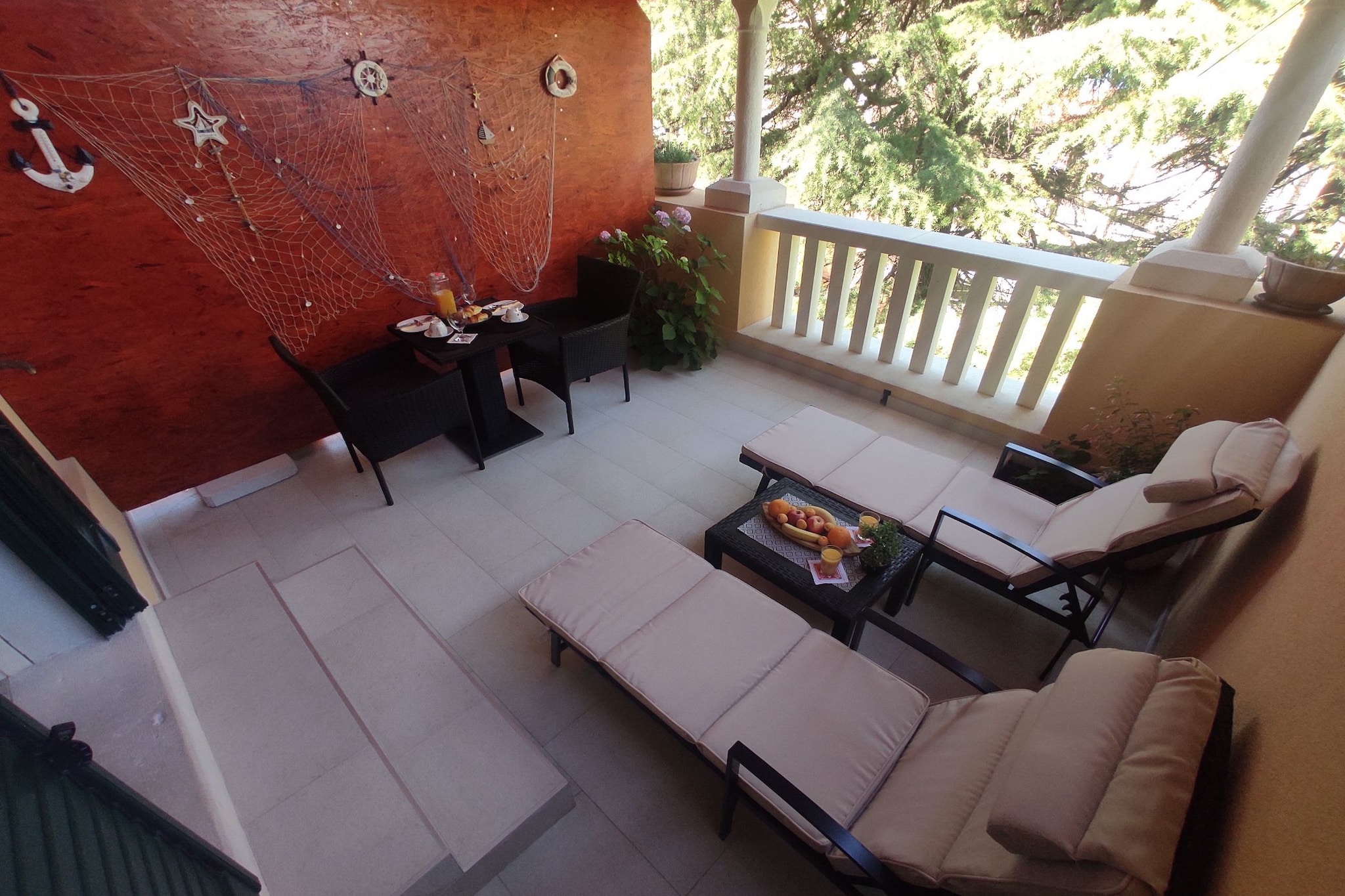Room Porat 2 with Private Terrace - Double Bedroom with Private Terrace-Salon