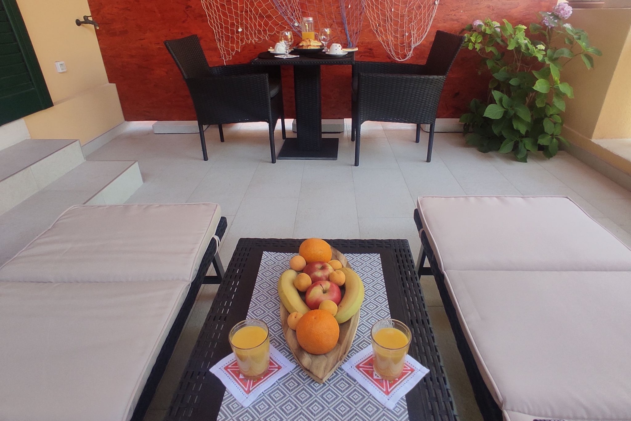Room Porat 2 with Private Terrace - Double Bedroom with Private Terrace-Salle à manger