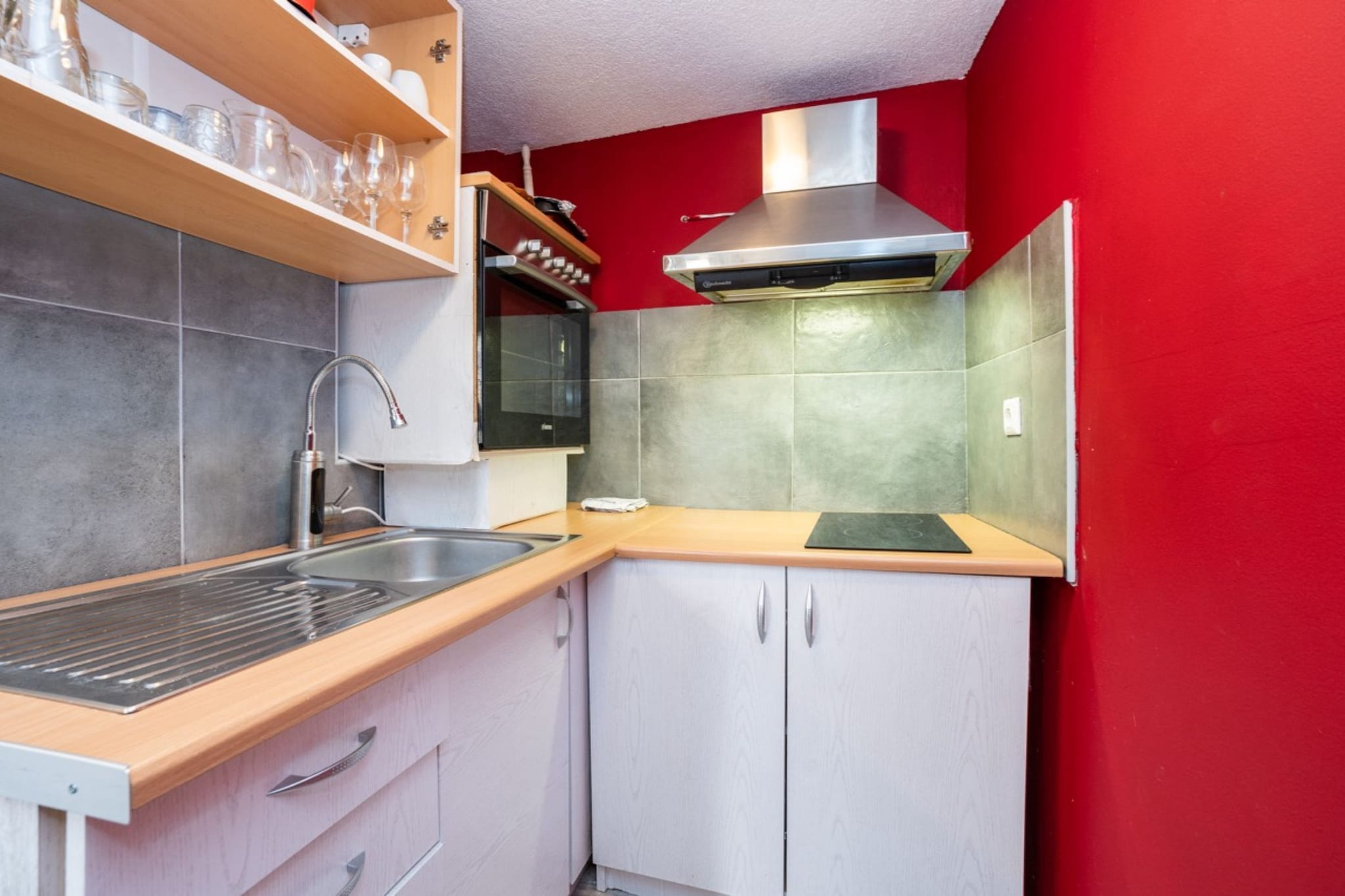 Apartments Robi & Kristina - One Bedroom Apartment with Sea View A1-Kitchen