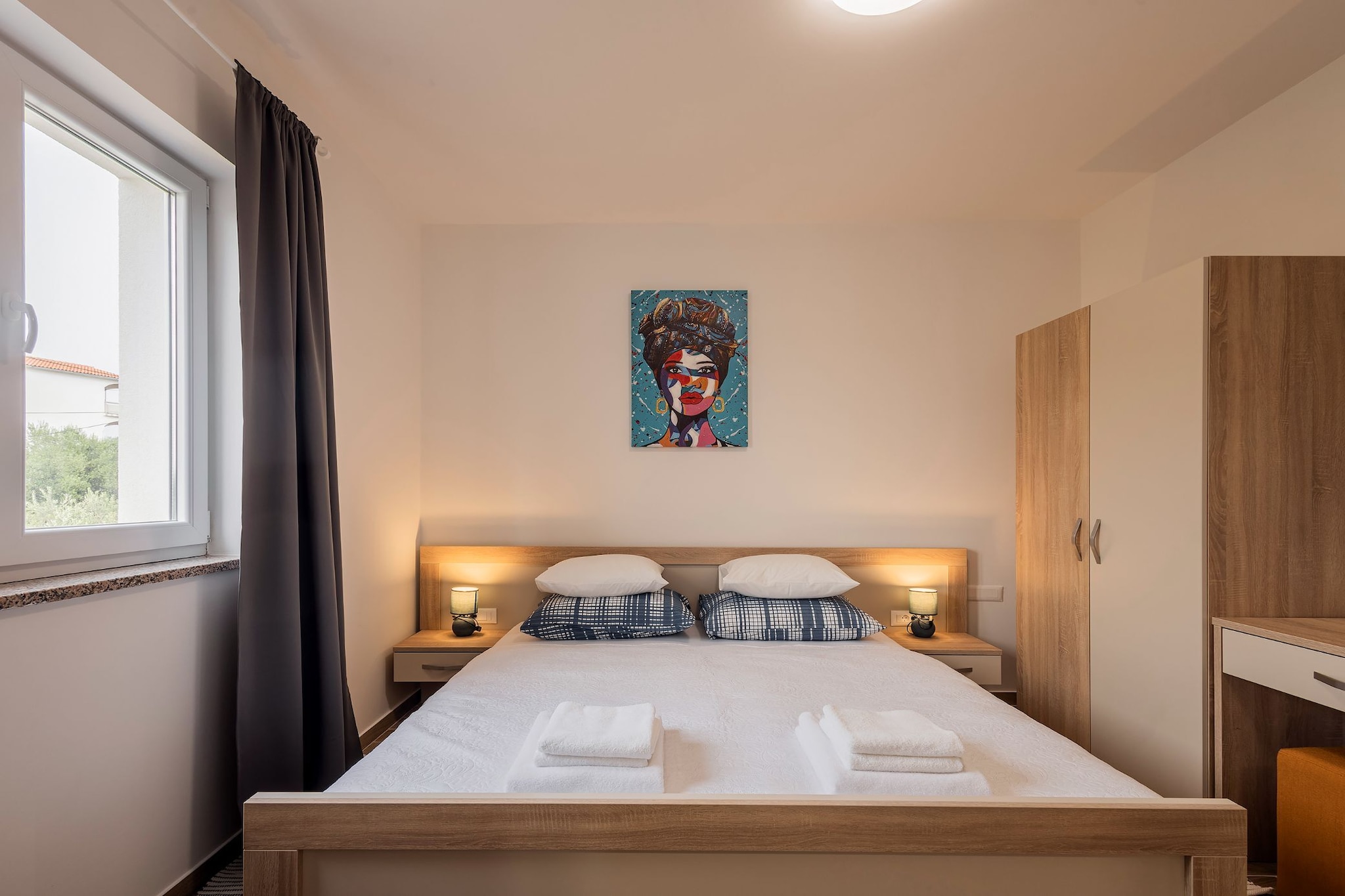 Holiday Home Milutin 1 - Four Bedroom Holiday Home with Private Pool-Bedroom