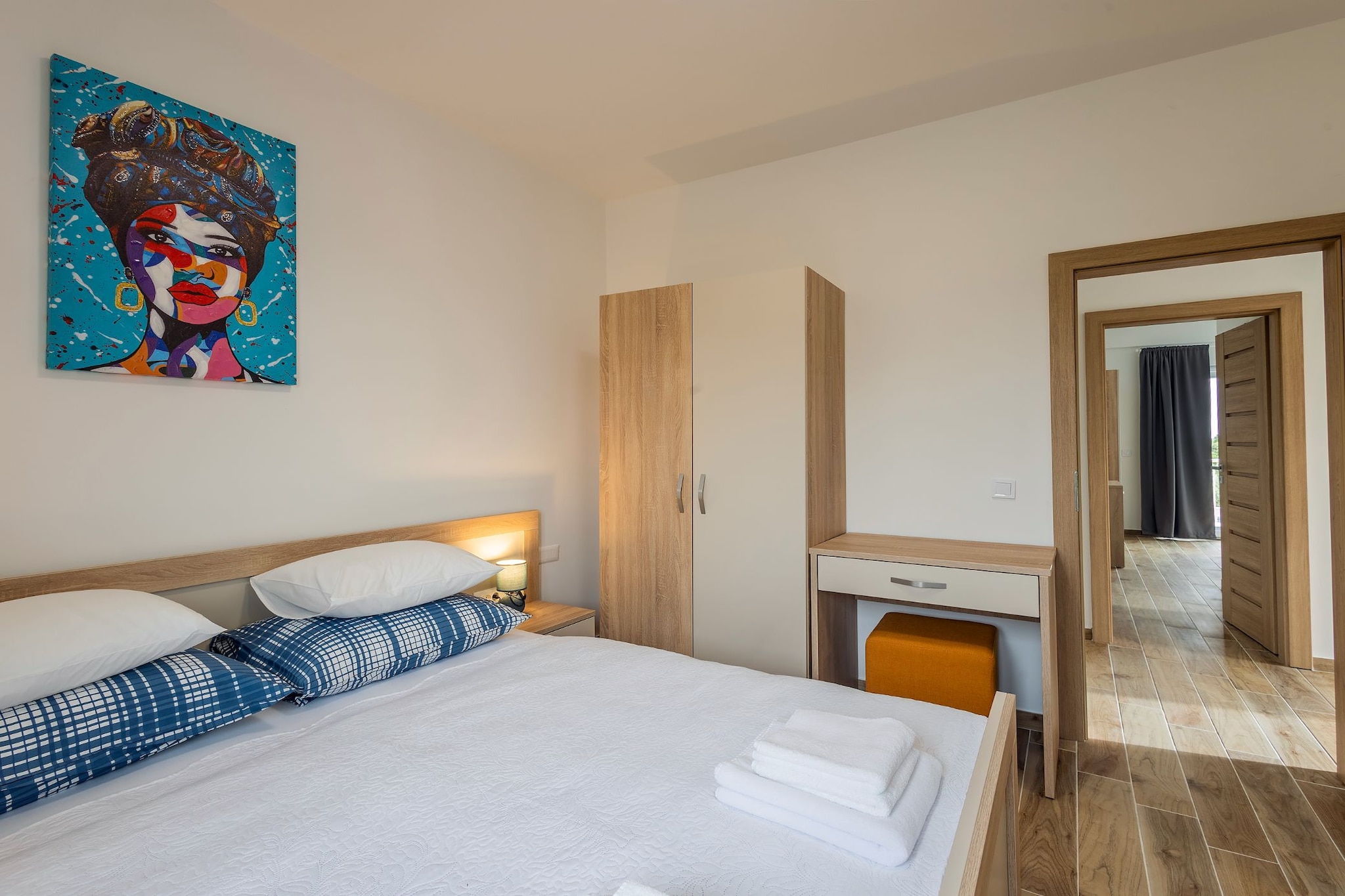 Holiday Home Milutin 1 - Four Bedroom Holiday Home with Private Pool-Bedroom