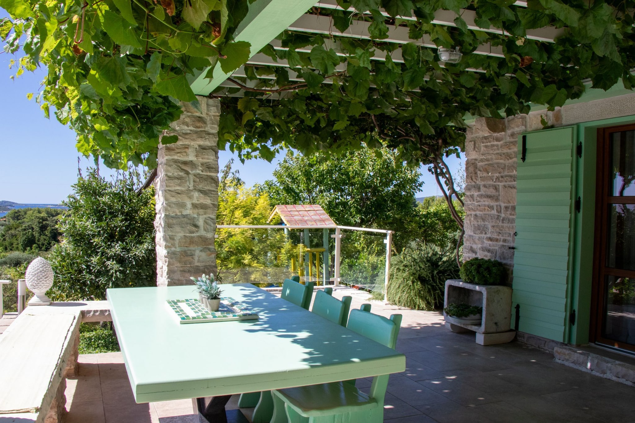 Authentic Dalmatian Treasure Homes - House Stone-Terrassenbalkon
