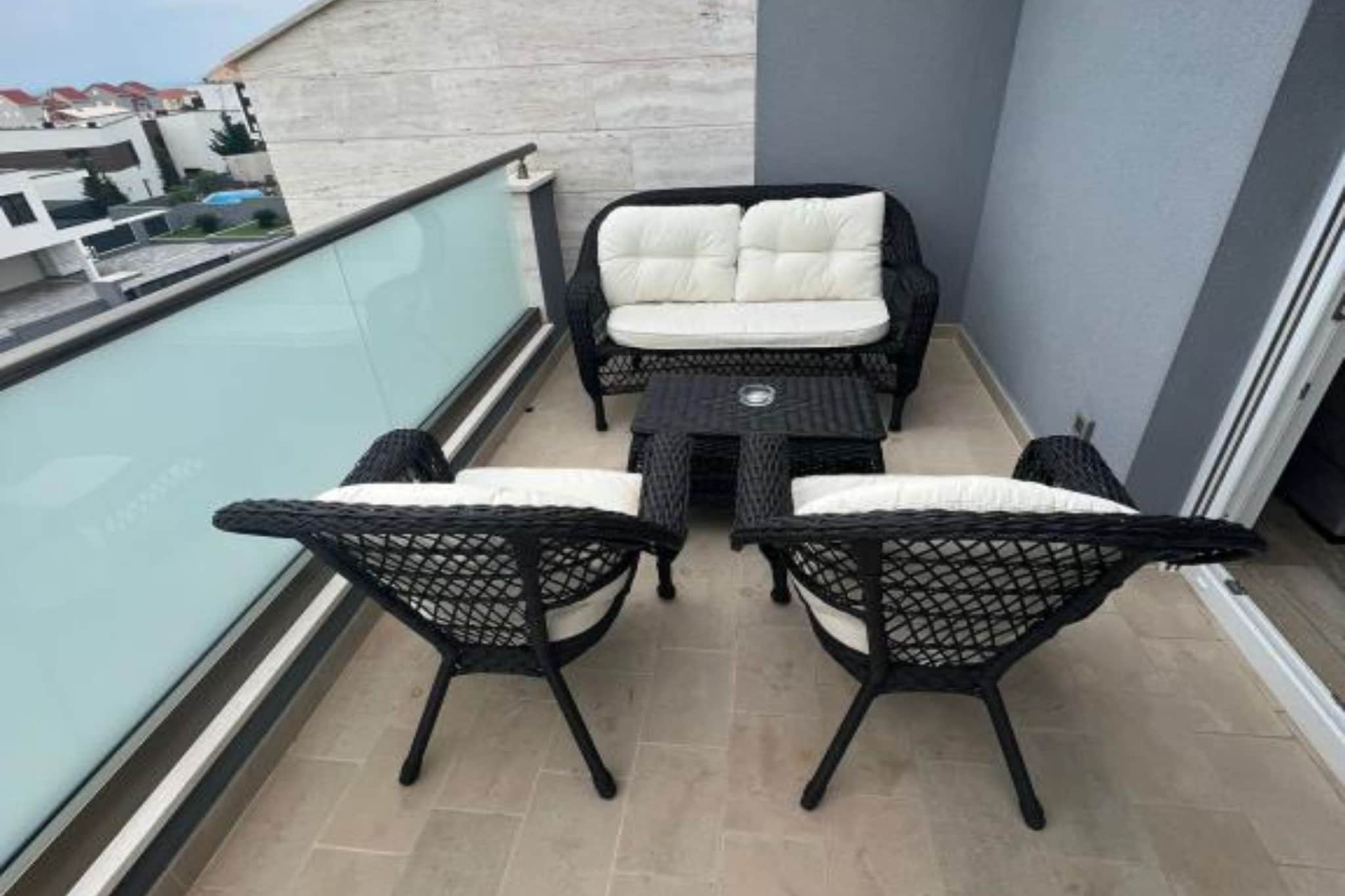 Villa Marija - Five Bedroom Villa with Terrace and Swimming Pool-Terrassenbalkon