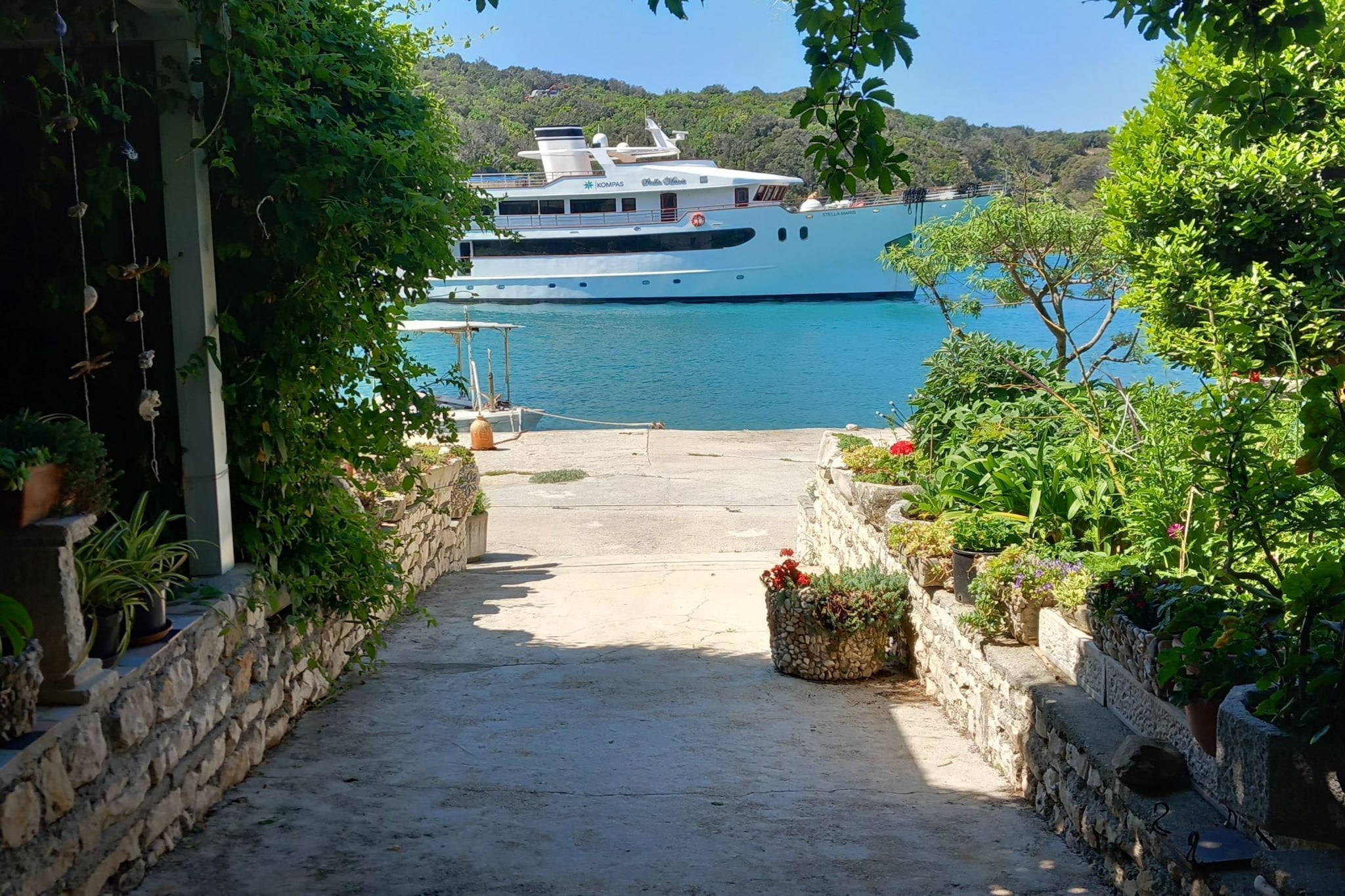 Guest House Green Corner Supetarska Draga - Double Room  With Balcony and Sea View 1-Extérieur