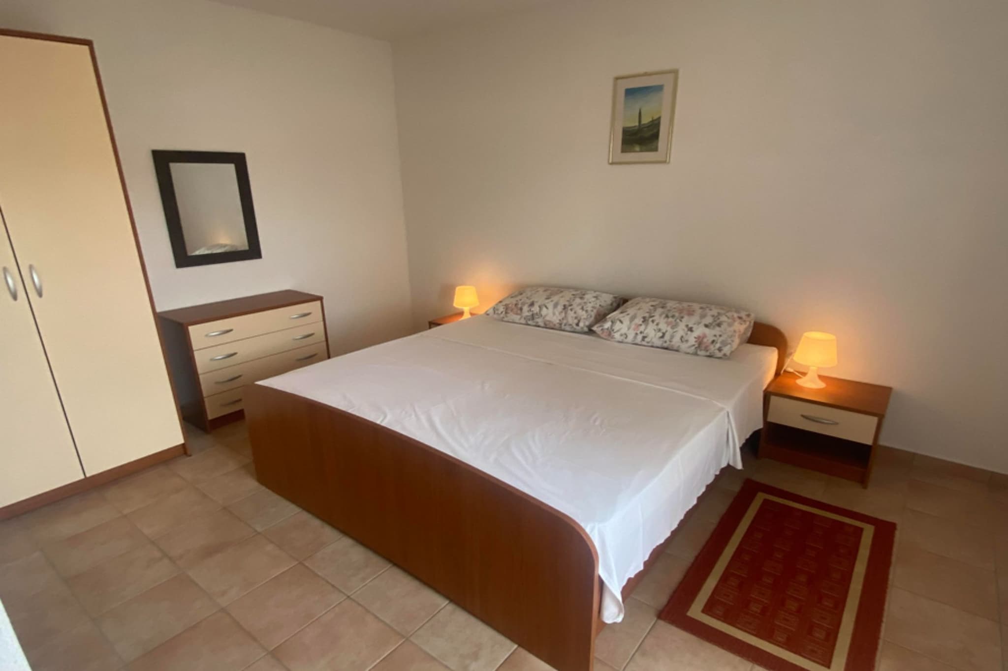 Apartments Danijela & Vlado - Three Bedroom Apartment With Balcony and Garden View-Chambre