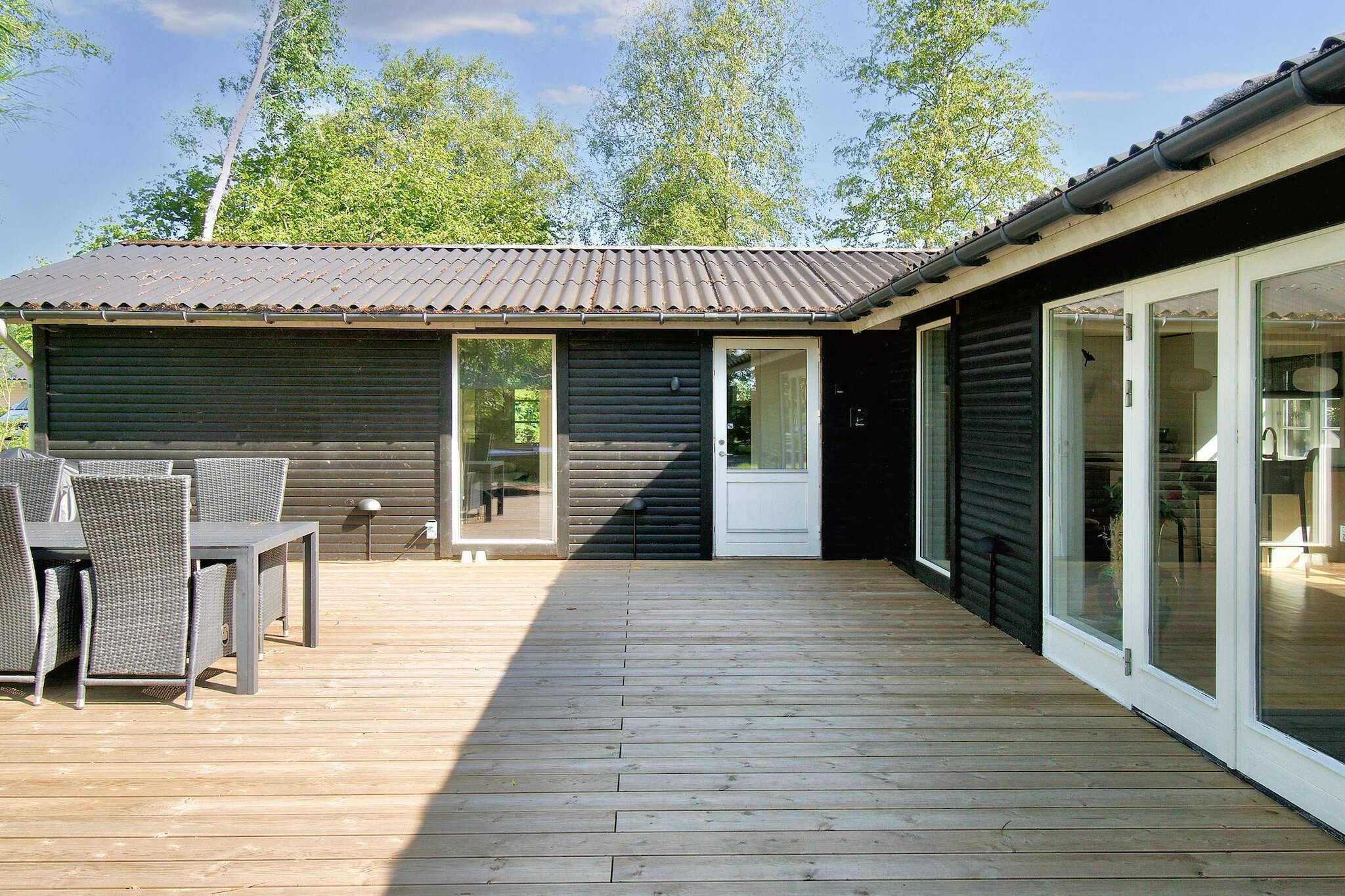 This spacious 96 m² holiday cottage is ideal for families or small groups seeking a comfortable and relaxing getaway. It offers three bedrooms, each with two single beds, providing sleeping space for up to six guests. Located on a 1,200 m² natural plot within a peaceful holiday home area, the cottage ensures privacy and a serene environment. The fully equipped kitchen includes an oven, fridge with freezer compartment, microwave, induction hob, coffee maker, and dishwasher, allowing guests to easily prepare meals. The cottage also features a bathroom with shower, WC, and washbasin, along with a washing machine for added convenience. For year-round comfort, the property is fitted with electric heating and an air-to-air heat pump. Guests can enjoy the surrounding nature and the quiet holiday home area, while local amenities such as shops and restaurants are just a short drive away, making it a perfect base for exploring the area.A refundable deposit might be charged closer to your check-in date. The security deposit ensures a smooth stay and covers any additional services or consumption charges.This deposit covers utilities consumed during your stay and any additional services that may be taken.The final amount will be adjusted based on actual meter readings, actual usage of extra services, and any remaining balance will be refunded within 21 days after checkout.This deposit simply acts as a prepayment for charges that  you would anyways pay for, ensuring a seamless stay and check-out experience.