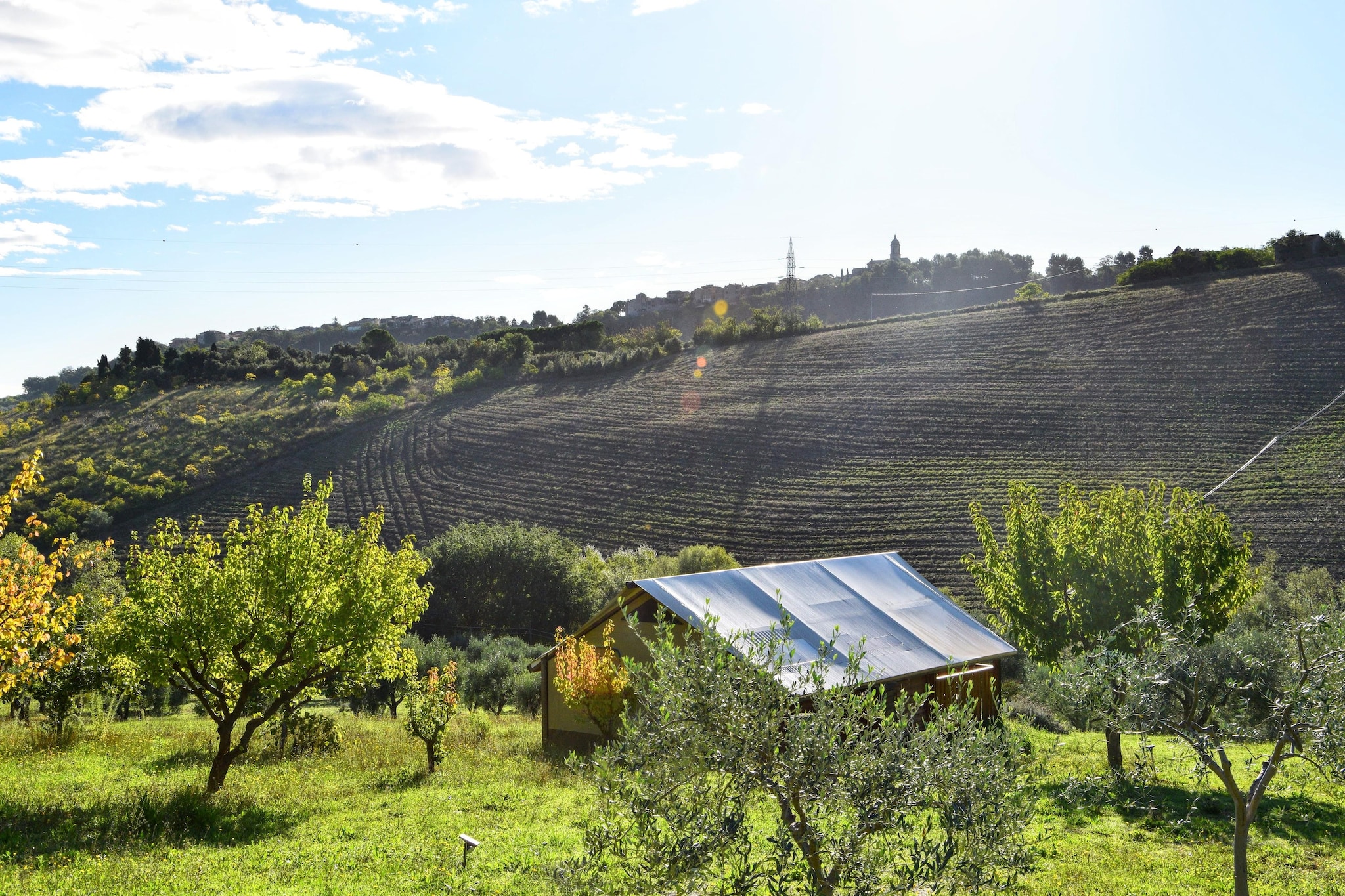 On the 1st floor: (open kitchen(hob, coffee machine, oven, fridge-freezer), Living/bed room(single bed, single fold-away bed), bathroom(shower, washbasin, toilet, bidet), air conditioning)\n\ngarden, garden furniture, parking, swimming pool(shared with other guests)