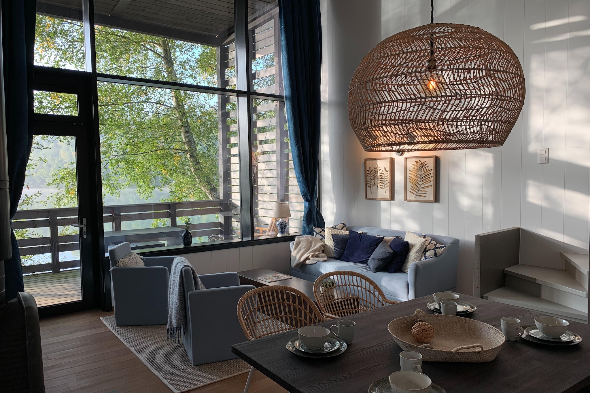 Ground floor: (Living room(TV(smart TV), dining table, fireplace, seating area), open kitchen(electric kettle, cooker, coffee machine(pads), oven, dishwasher, fridge-freezer), bedroom(single bed(80 x 200 cm), single bed(80 x 200 cm)), bathroom(shower(walk-in shower), washbasin), toilet(washbasin, toilet), Internet access)\n\nOn the 1st floor: (bedroom(double bed(160 x 200 cm)), bathroom(bath tub, shower, washbasin, toilet), mezzanine(seating area))\n\nbalcony or terrace, garden, bicycle storage, garden furniture, parking, parking lot(public), pond, swimming pool(shared with other guests, indoor), swimming pool(shared with other guests, outside), boules court(shared with other guests), padel court, lounge set, party games, Charging post for electric cars