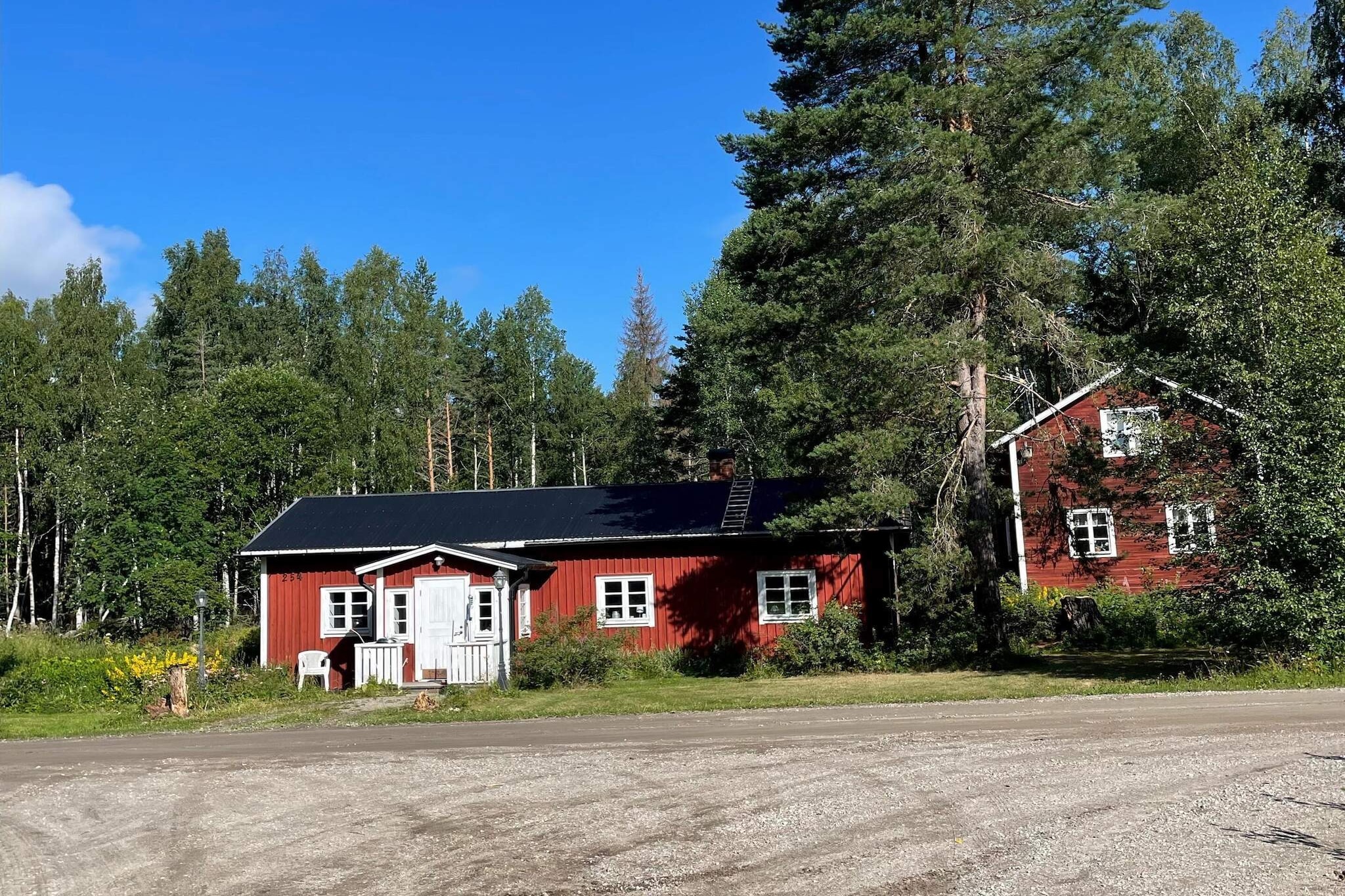 Welcome to the scenic area of Nordanstig in the northern part of Hälsingland. Here, you'll stay in a cottage located along a small gravel road with the forest right at your doorstep. The nearest lake is just a couple of kilometers away, offering both fishing and swimming opportunities. Please note that a fishing permit is required for most lakes. The cottage is modernized and charming, with a kitchen equipped with a refrigerator, freezer, and electric stove, while still retaining its old, charming cast iron stove. Light a fire in the stove in the evening and enjoy the warmth that spreads throughout the cottage, with firewood generously provided by the homeowner. The living room has a dining area that can accommodate the whole family, as well as a sofa that converts into a comfortable bed for two people at night. There’s also a large TV, and the cottage has Wi-Fi. One of the bedrooms has a double bed, while the other bedroom has two single beds. Note that this room has no door, only a curtain. The bathroom has a shower/toilet and is also equipped with a washing machine. If you're traveling with your family during the summer season, we recommend a visit to Trolska Skogen, about 20 minutes from the cottage. This is a theatrical experience for the whole family, where you can walk at your own pace and encounter various creatures of the forest. Trolls, Elves, Gnomes, Little Folk, a (hopefully) sleeping Dragon, Filijokus, Aska Etter, and many more await you in this year's new adventure. During the winter season, Nordanstig offers everything from skiing to snowmobile excursions. A tip is to check out the website "UpplevNordanstig" online. In Bergsjö, which is about 10 minutes from the cottage, you’ll find everything you might need during your stay, from a well-stocked ICA grocery store to a pharmacy. When leaving the cottage, please clean thoroughly and make sure to dispose of your trash. A warm welcome to you!