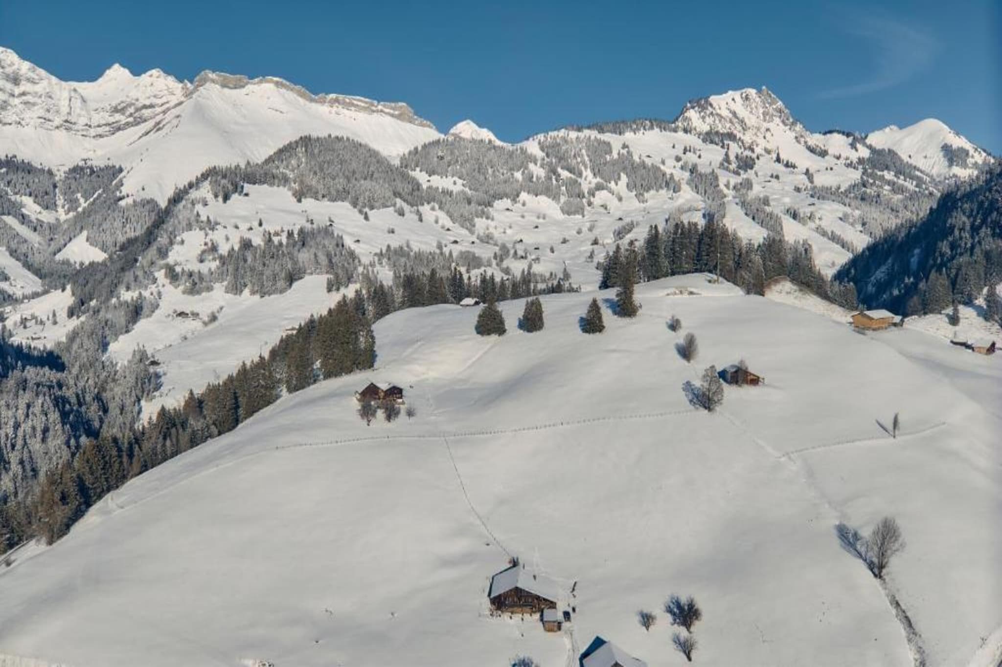 Modern Luxury Duplex In Central Gstaad-Gebieden zomer 20km
