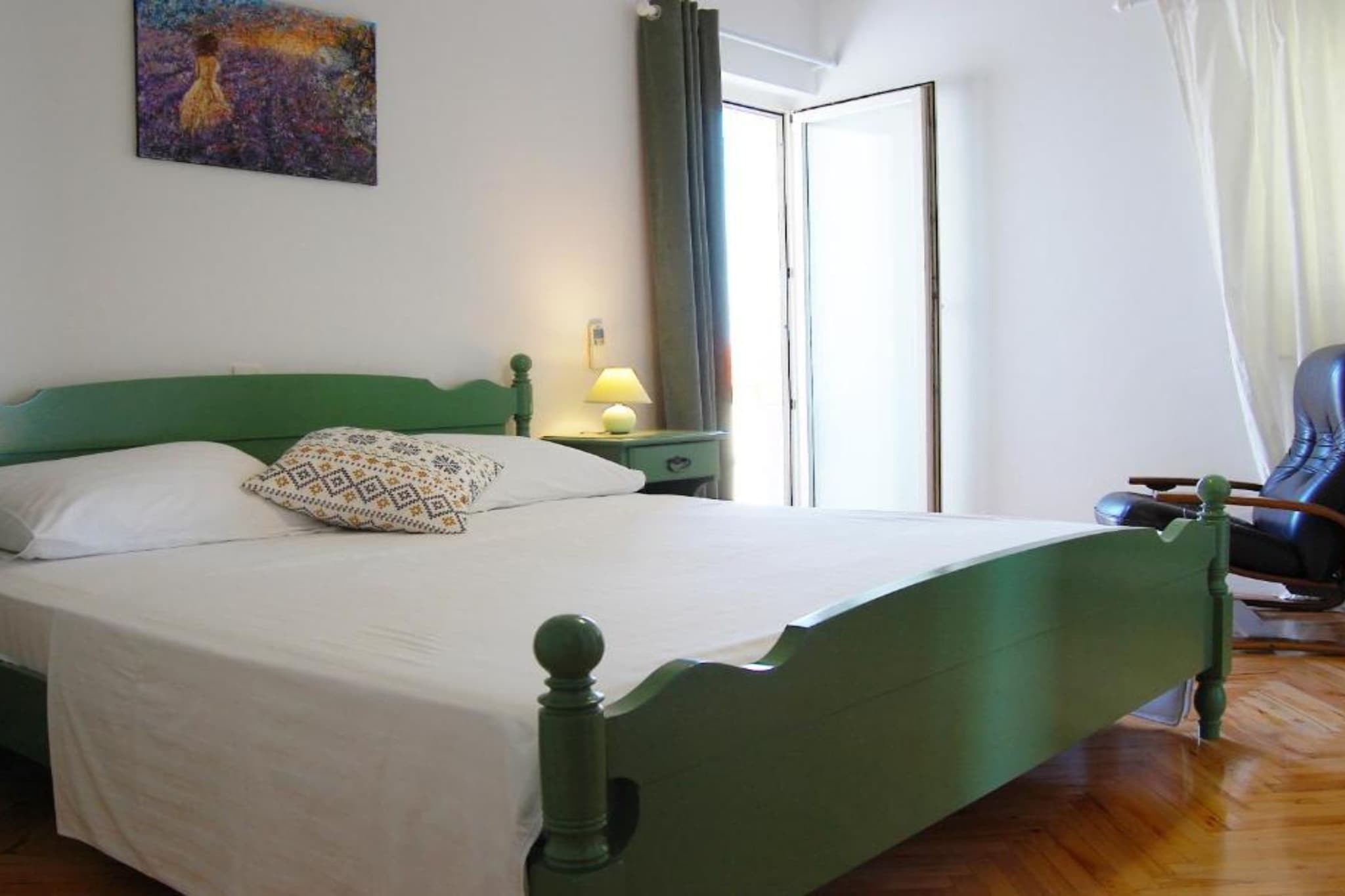 Apartment Jurišić Korčula - One Bedroom Apartment with Terrace-Schlafzimmer