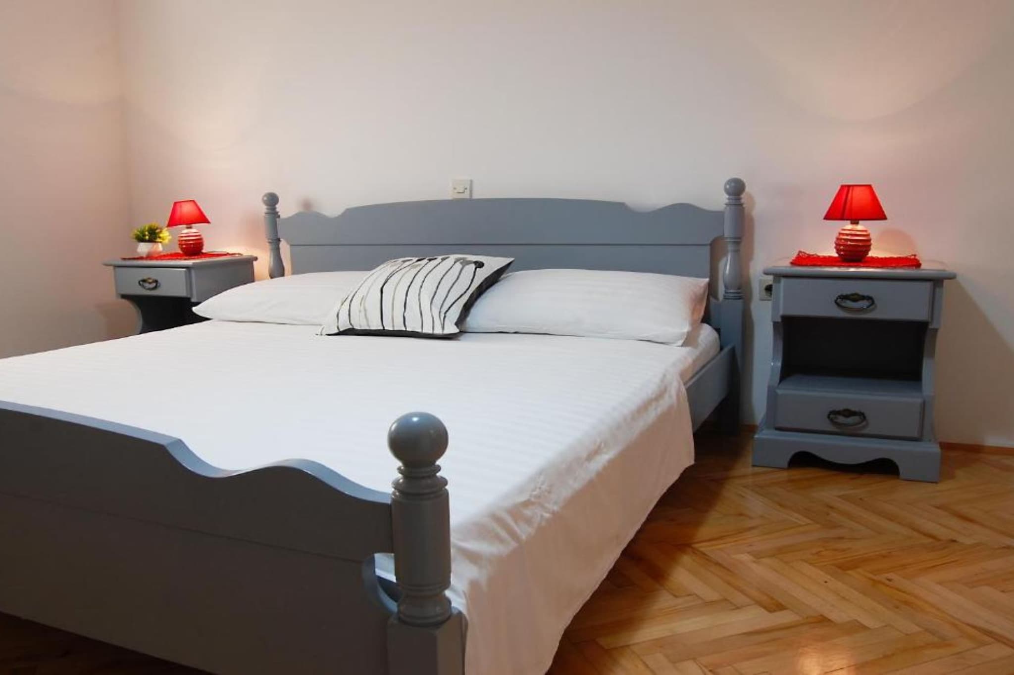 Apartment Jurišić Korčula - One Bedroom Apartment with Terrace-Schlafzimmer