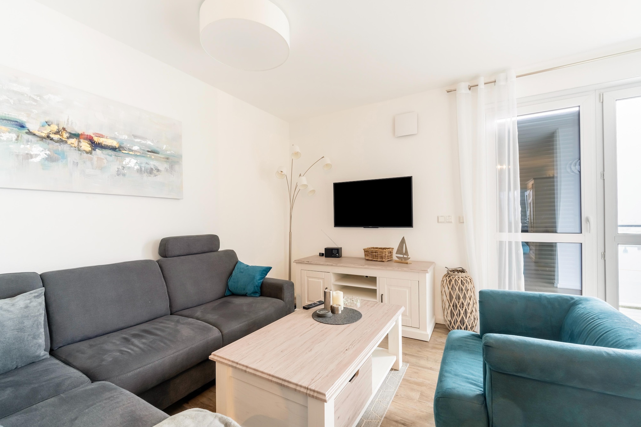 Hafenapartment 654-Woonkamer