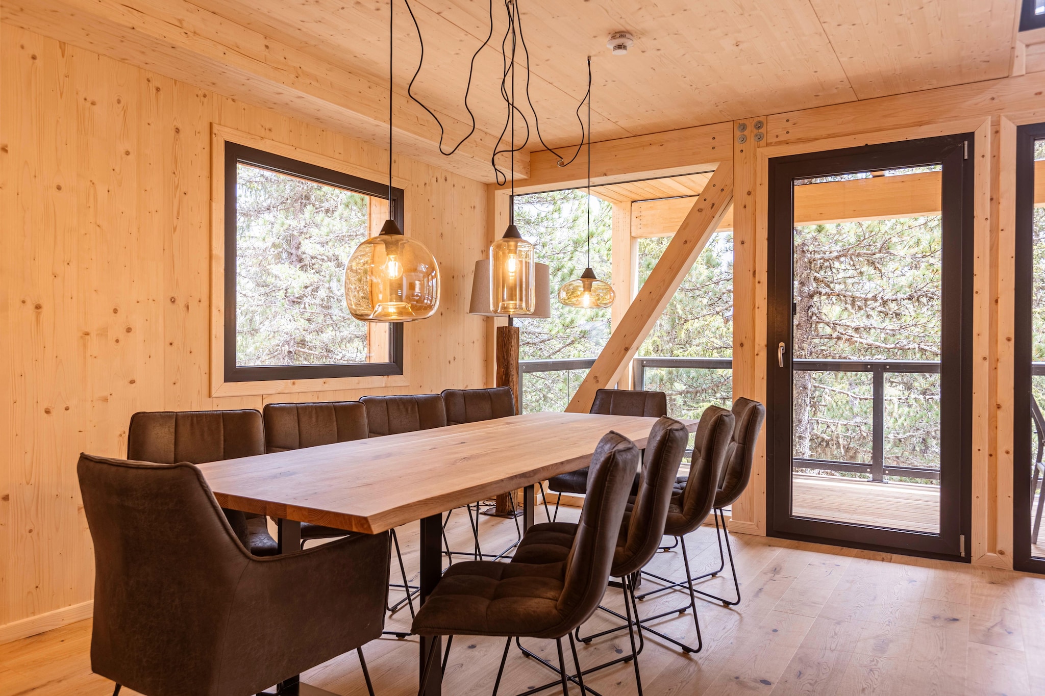 Inviting chalet with sauna