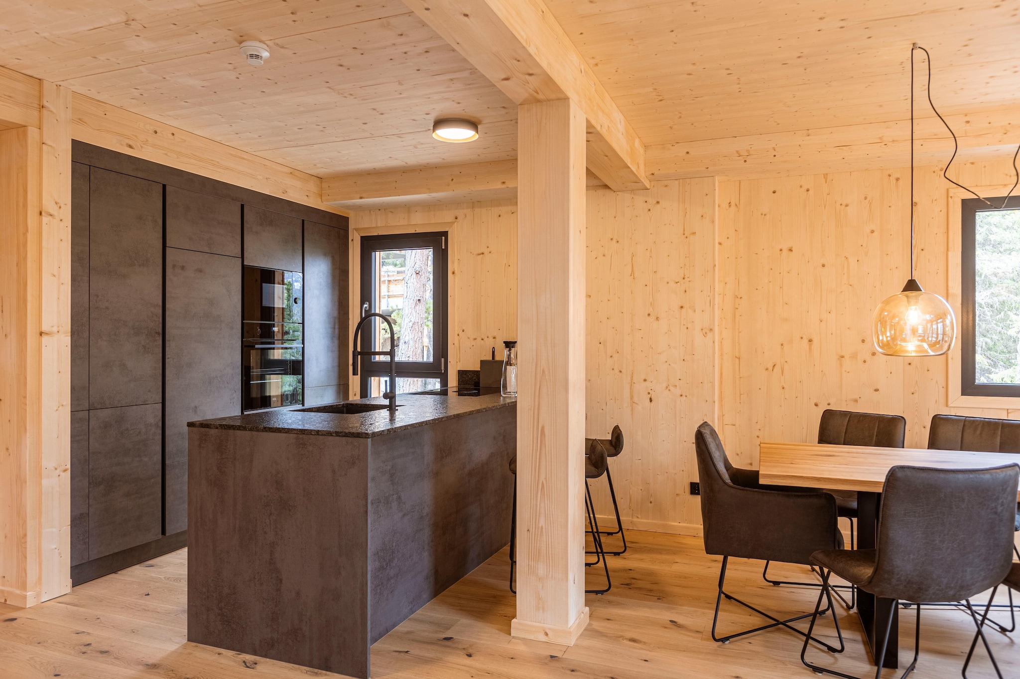 Inviting chalet with sauna