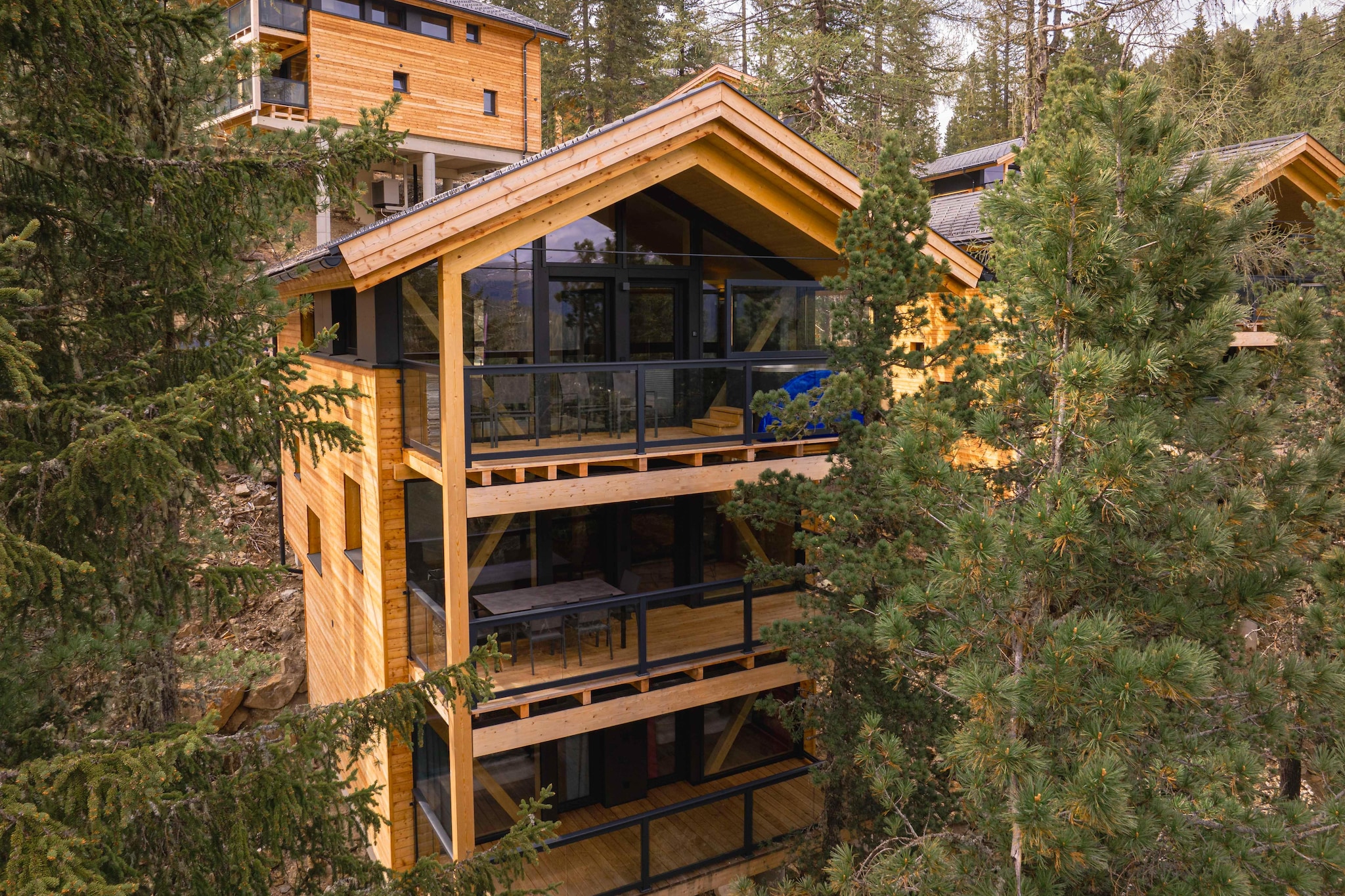 Inviting chalet with sauna