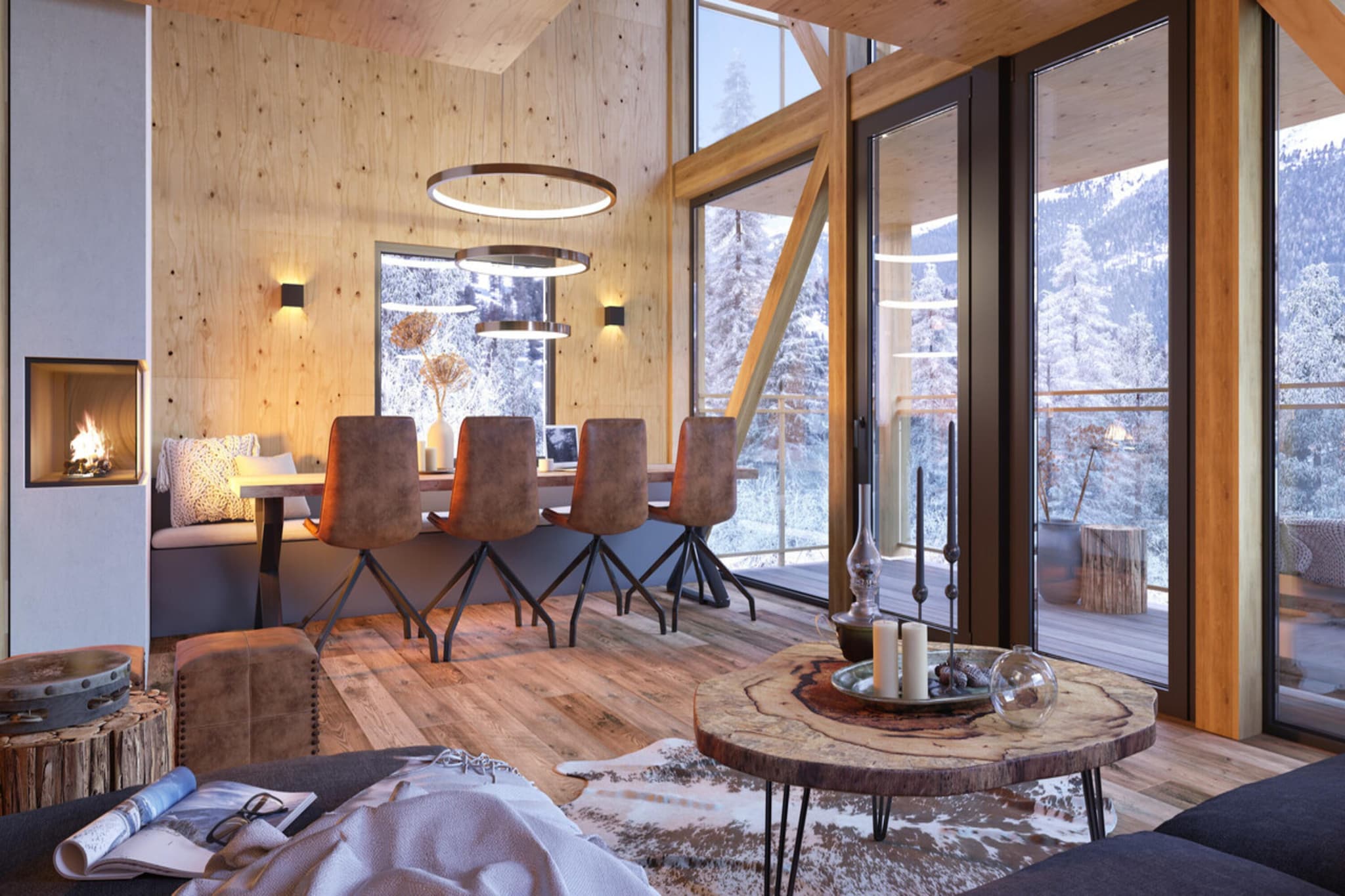 Superior chalet with hot tub